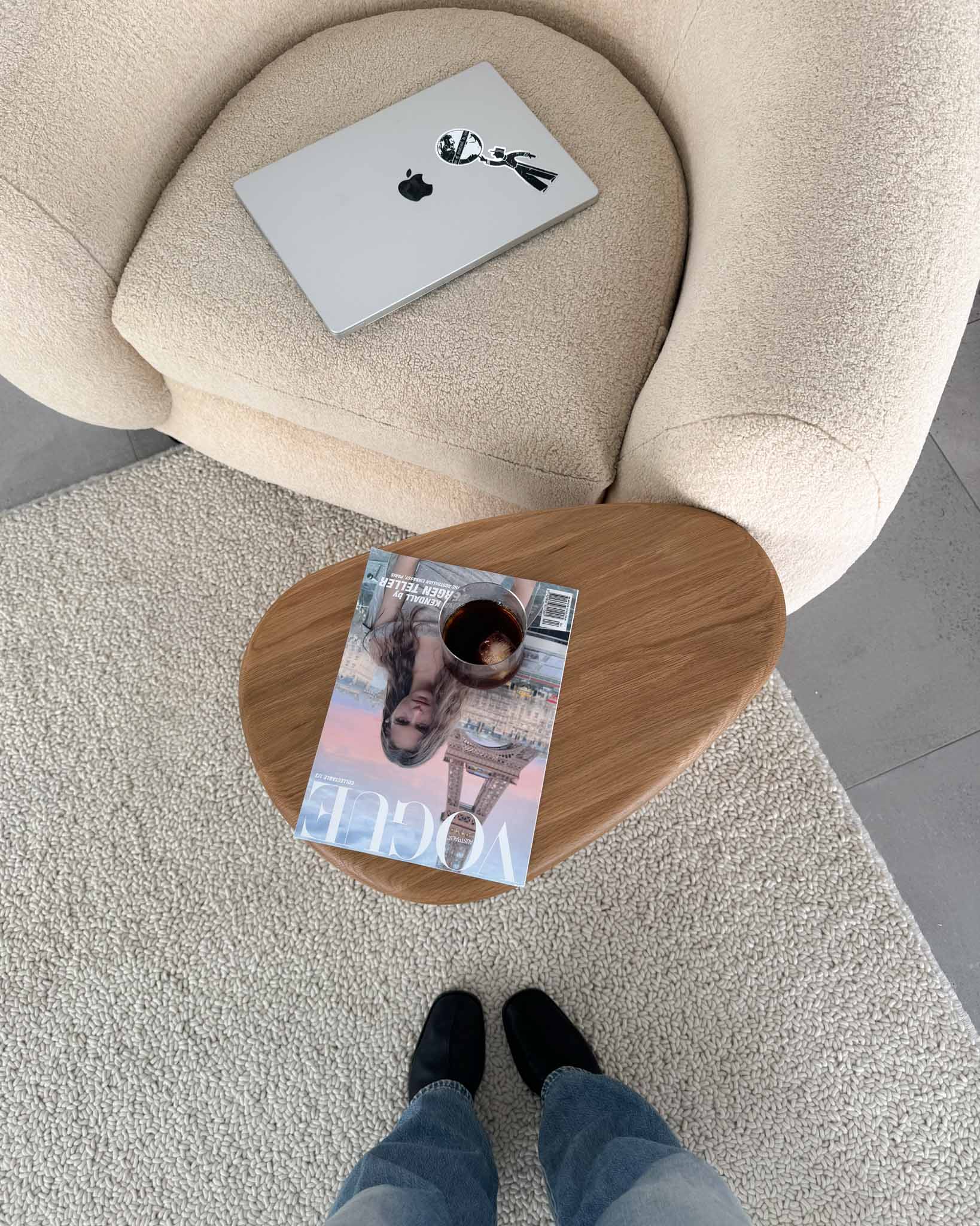 Beau Oak Side Table - Fleur Studios