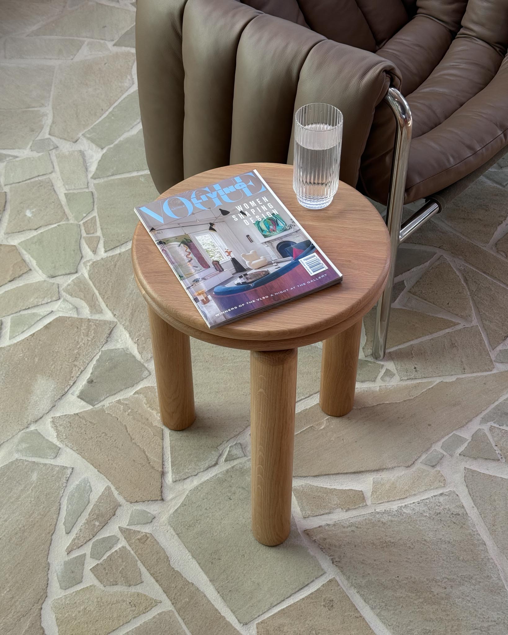 Bombola Oak Side Table - Fleur Studios