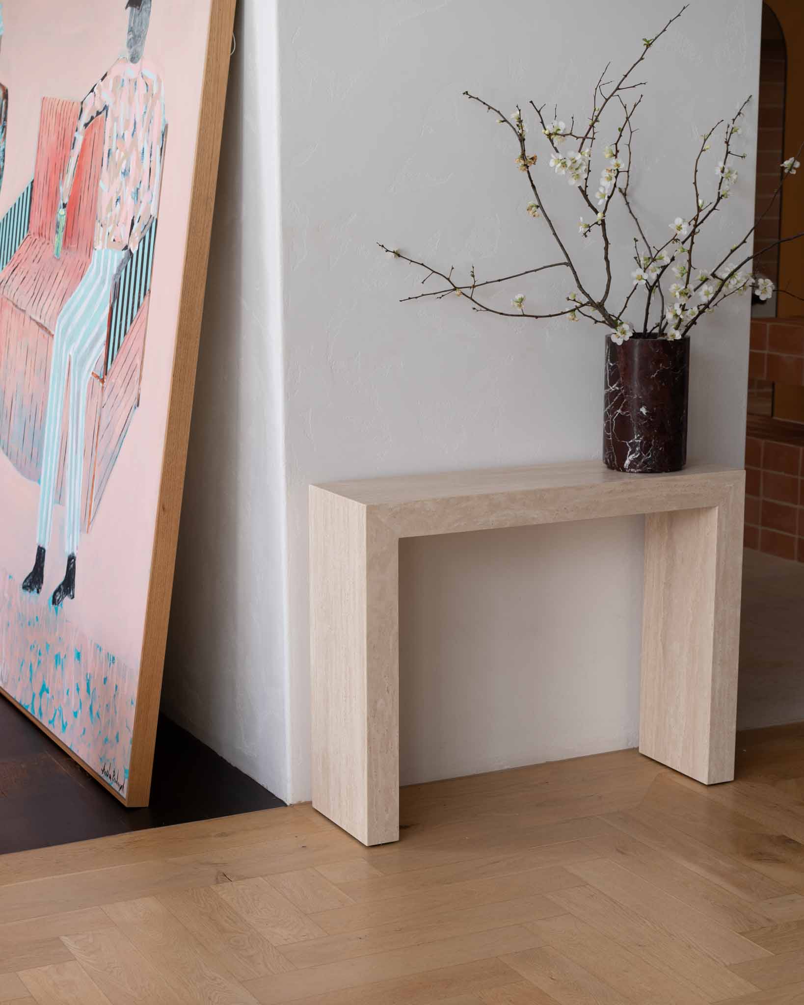 Petite Palm Cream Travertine