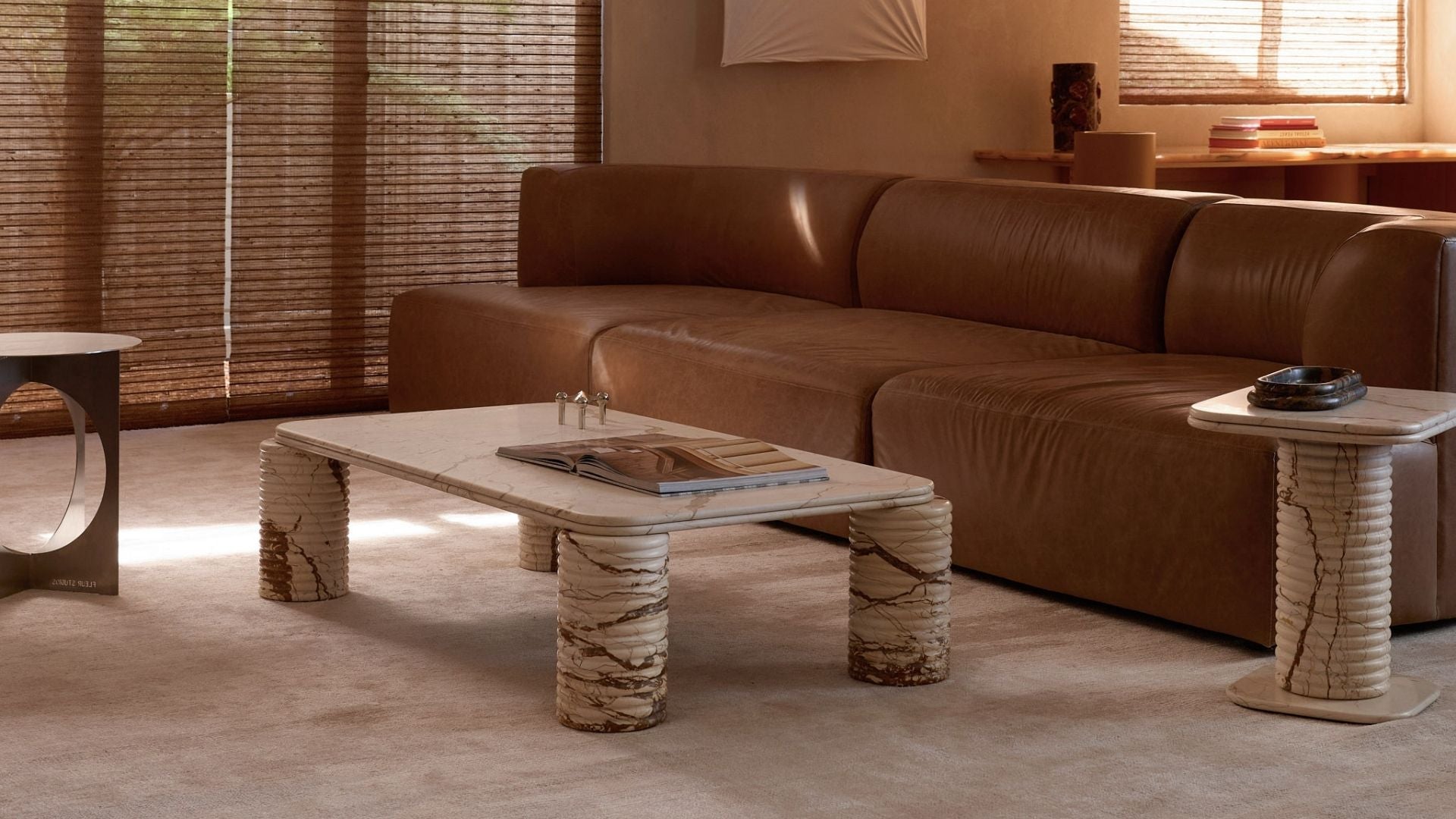 【都内受渡しのみ】FLEUR STUDIOS サイドテーブル Nervado Side Table Honeycomb - Fleur Studios