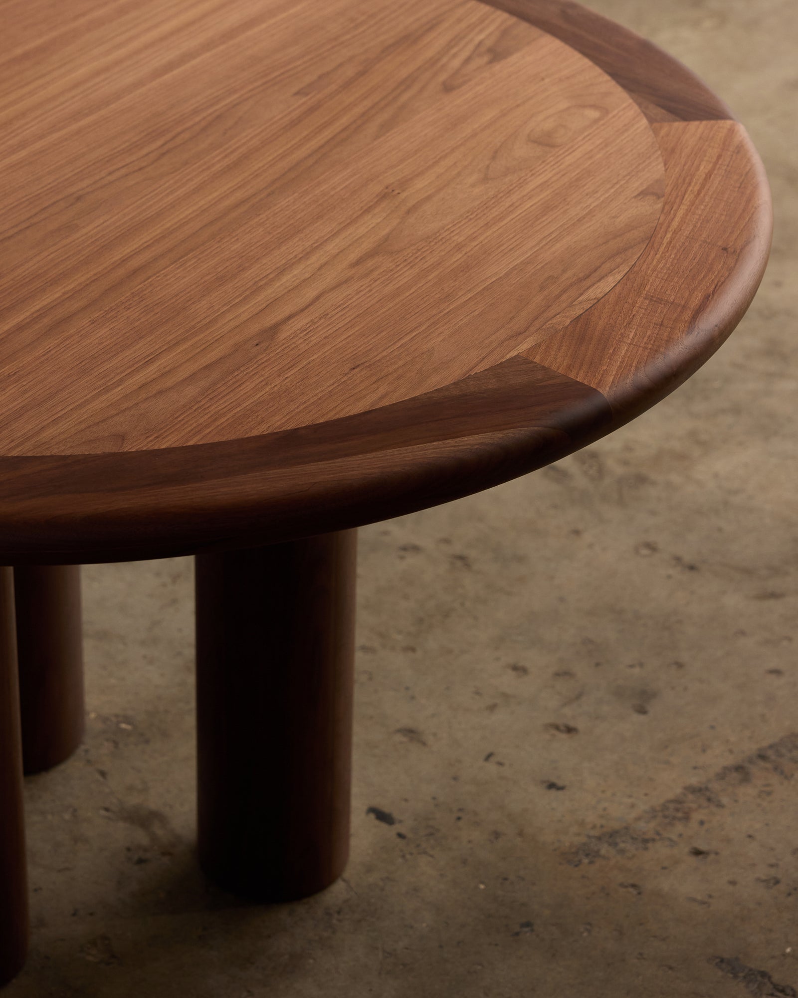 Elio Small Round Dining Table Walnut | by Fleur Studios