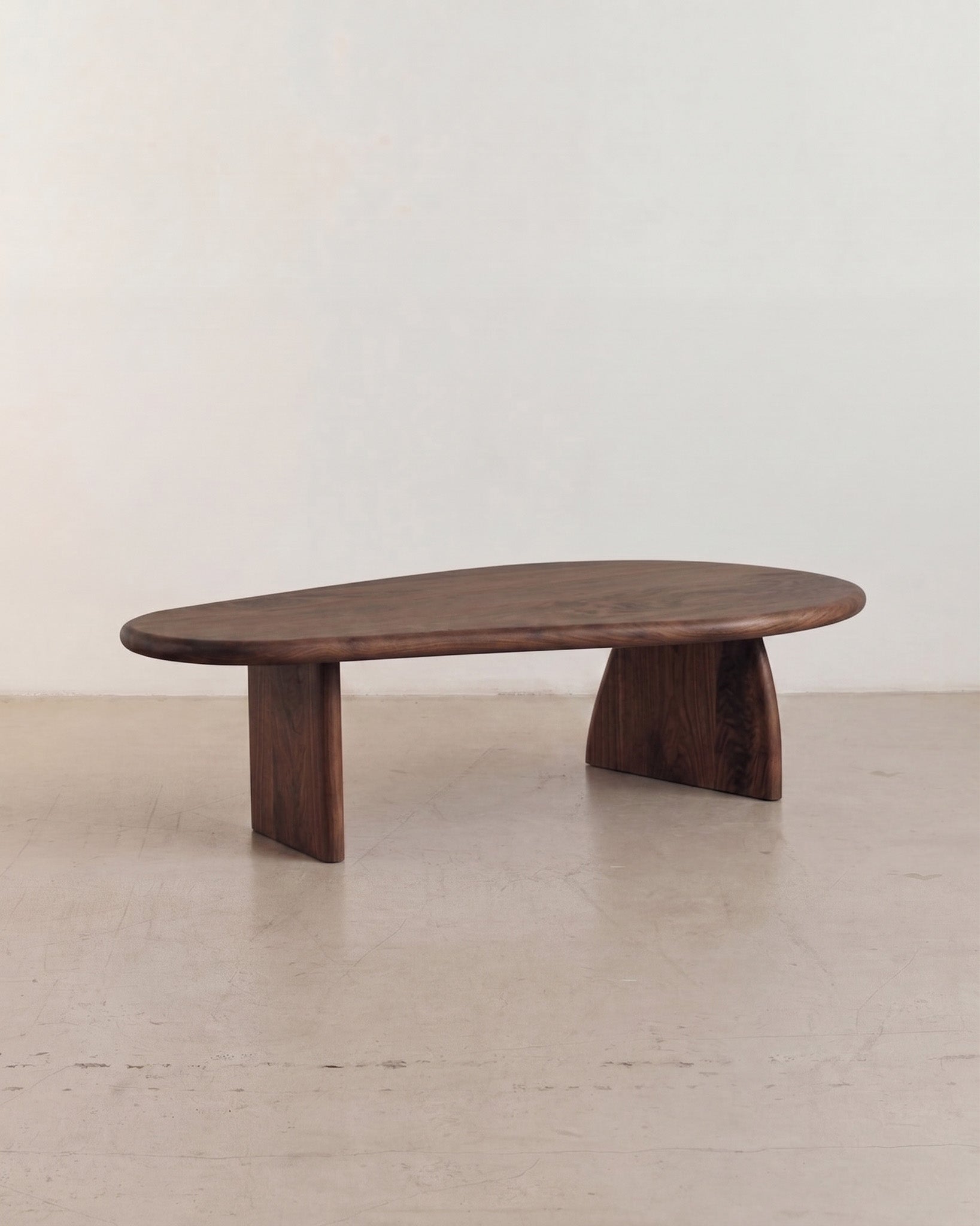Walnut wood coffee table