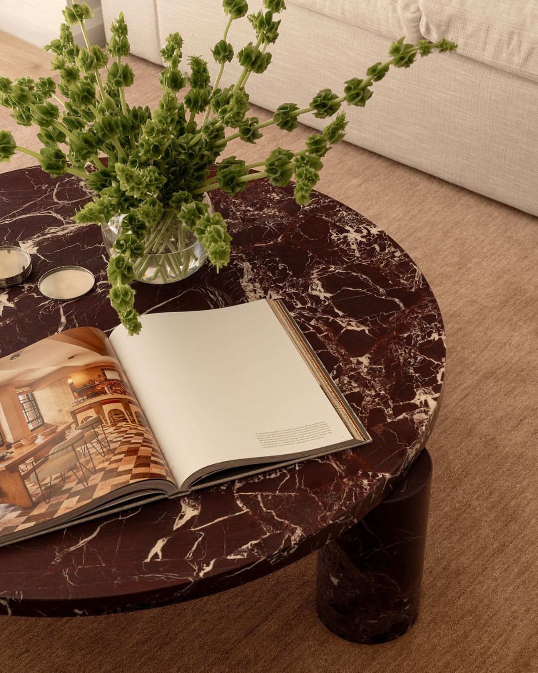 Rosa levanto coffee table styled