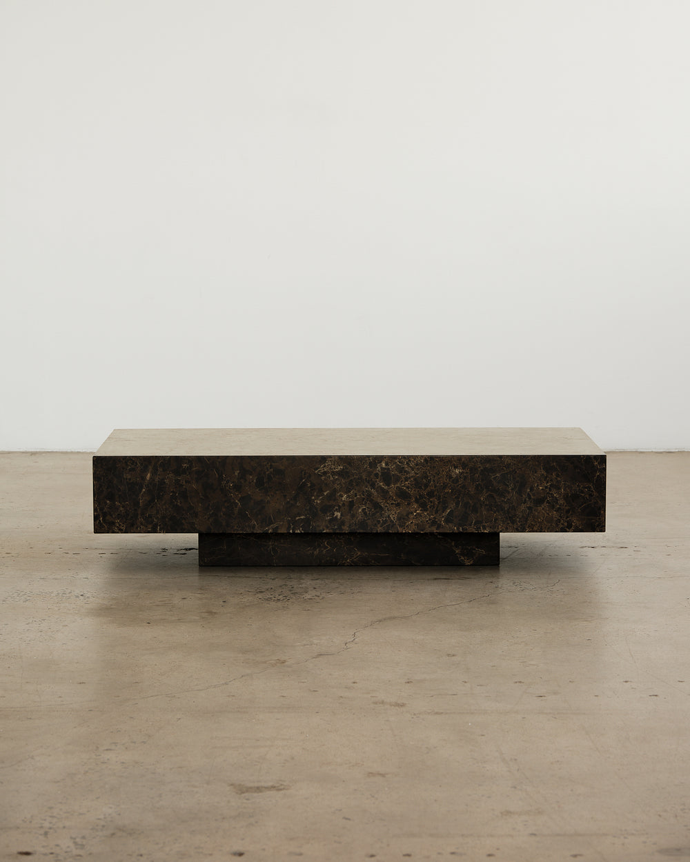 Butter Large Coffee Table in Chocolate marble | by Fleur Studios