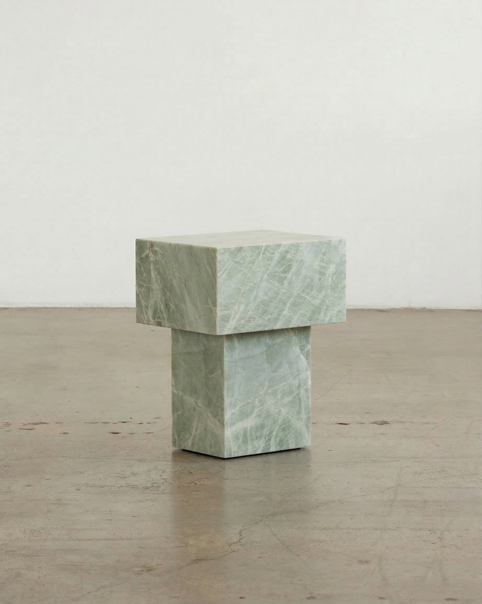 Butter Side Table Esmeralda Quartzite