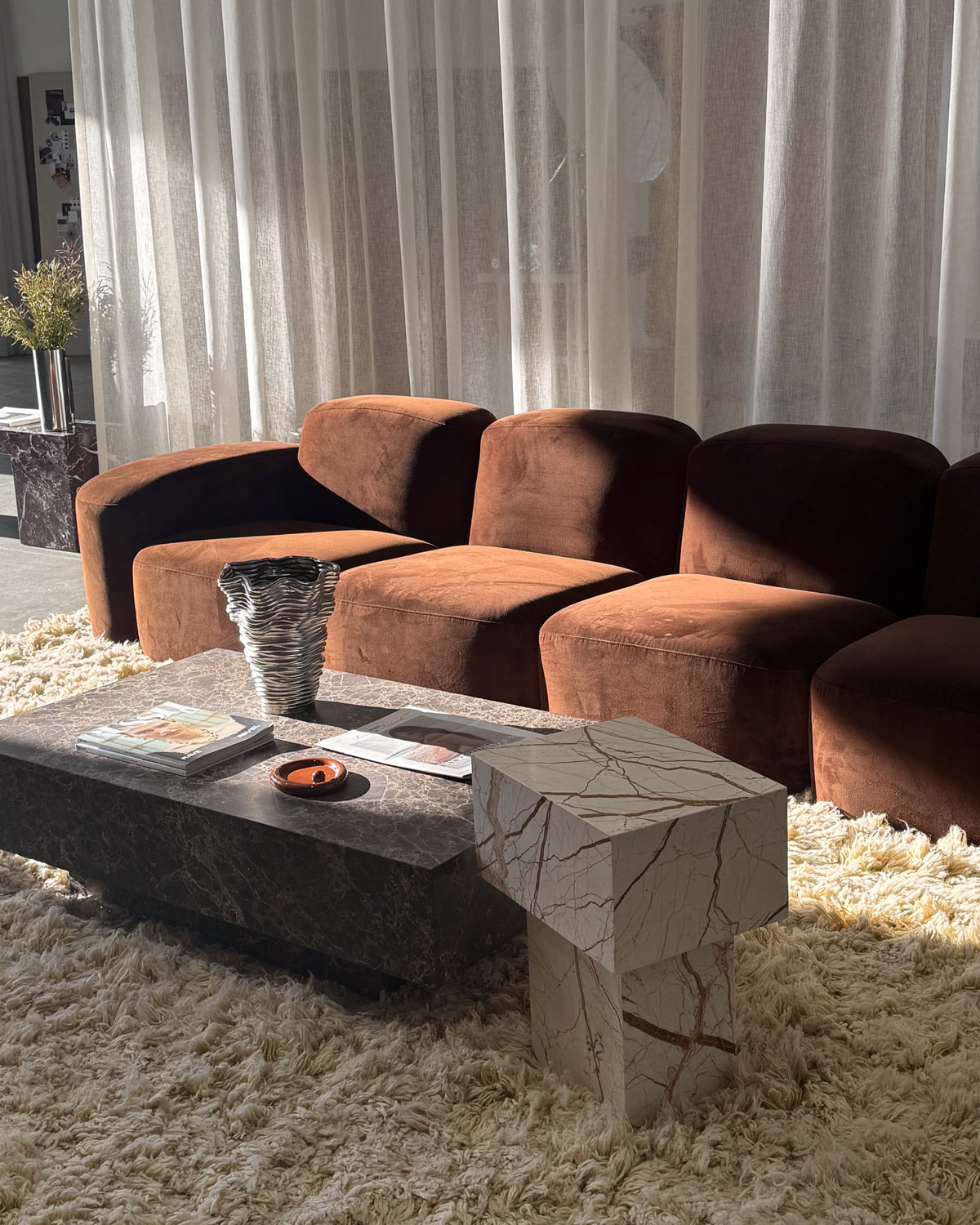 Studio styled with Fleur Studios marble pieces
