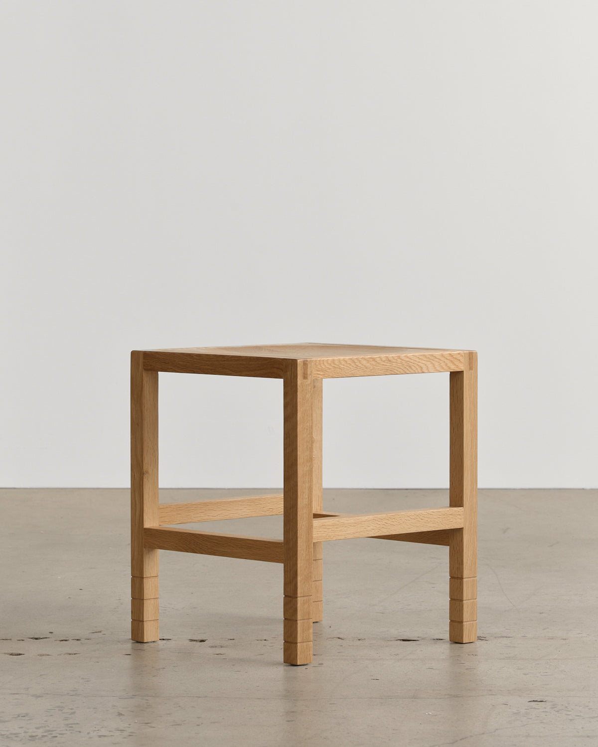 Carlo Oak Small Stool