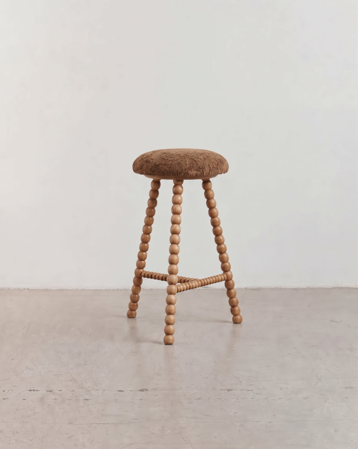 Cleo Oak Nutmeg Tall Bar Stool