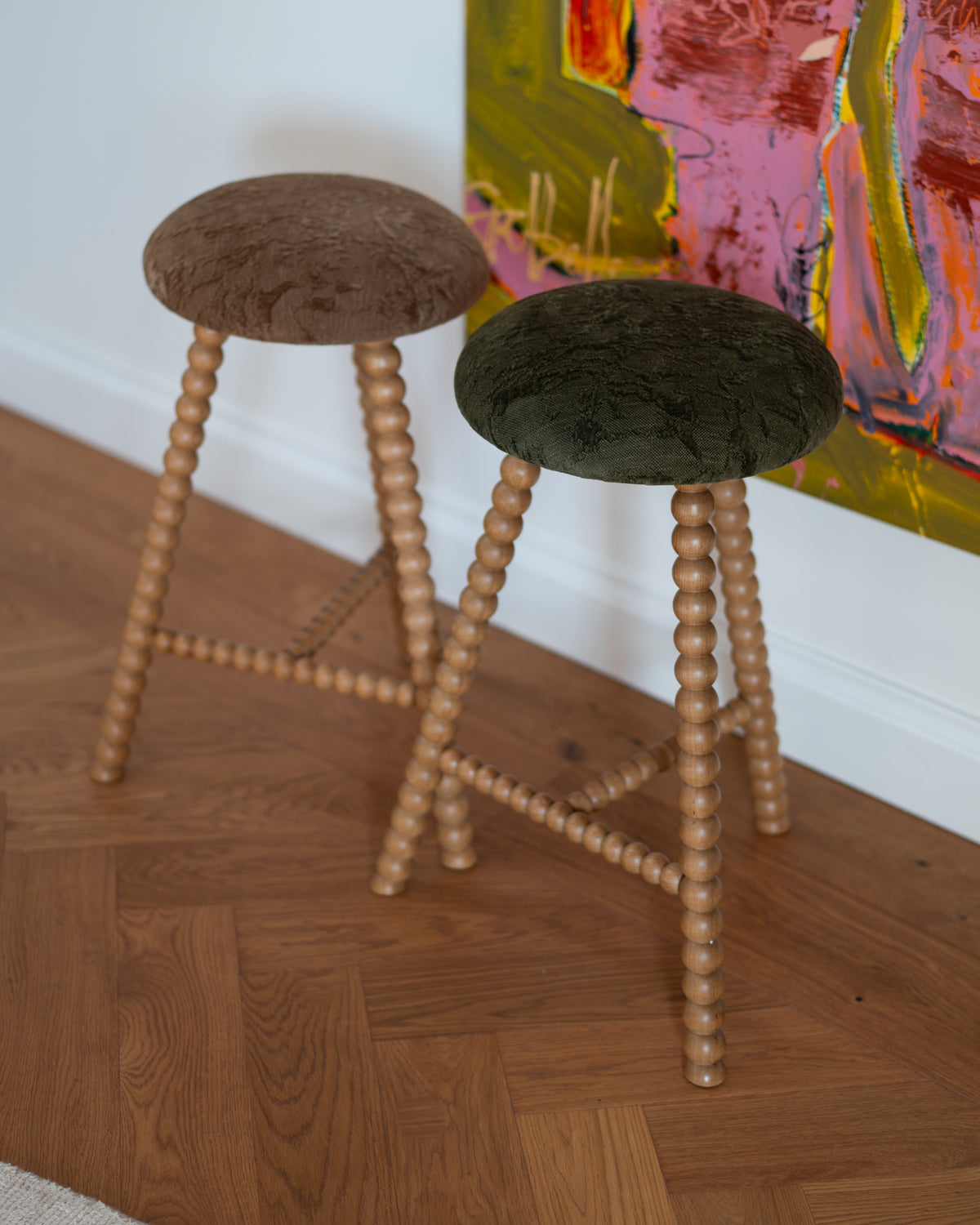 Cleo Oak Nutmeg Tall Bar Stool