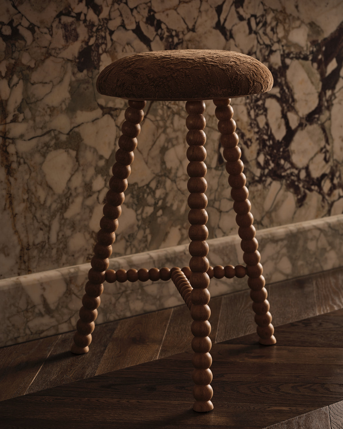 Cleo Oak Nutmeg Tall Bar Stool