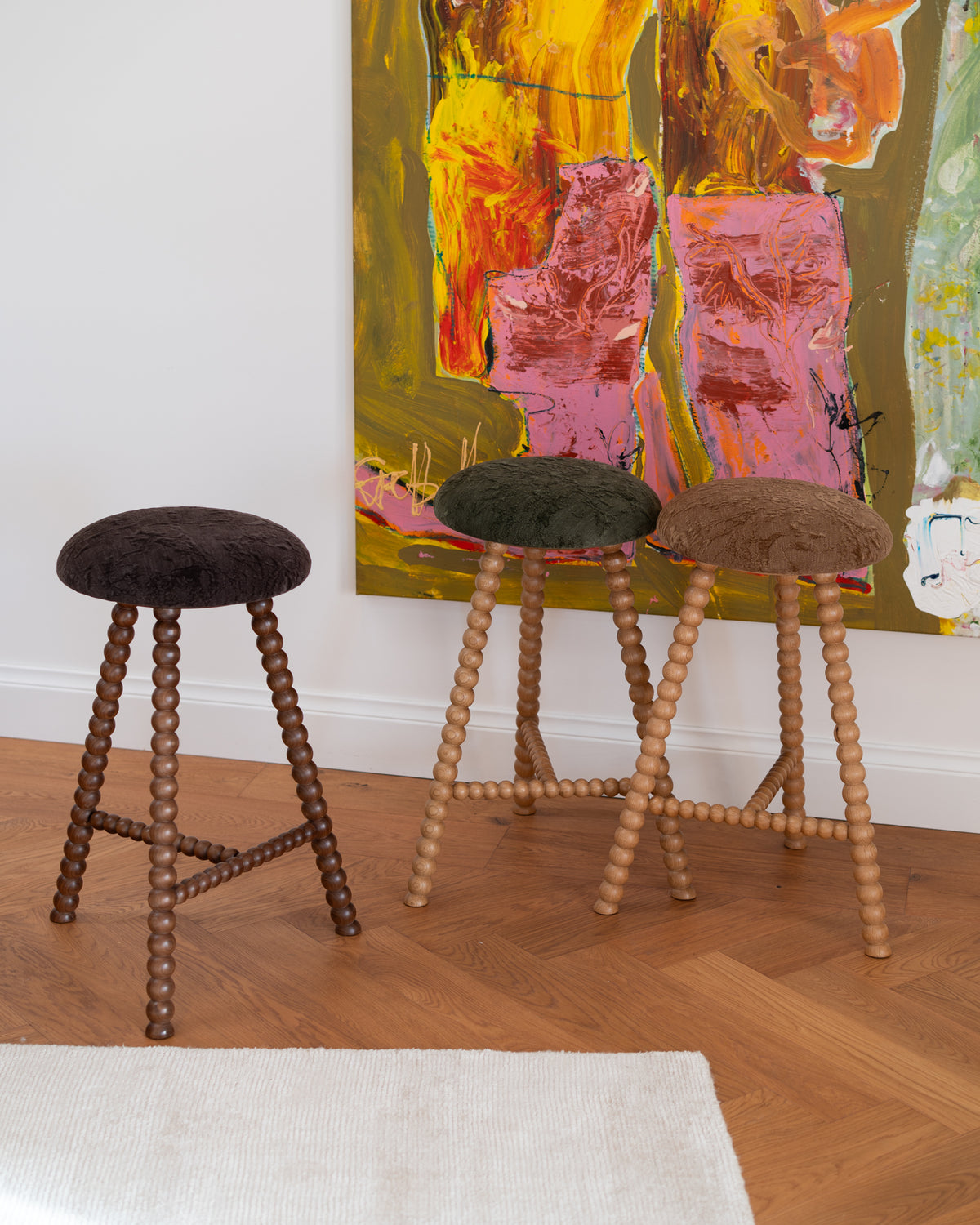 Cleo Oak Nutmeg Tall Bar Stool