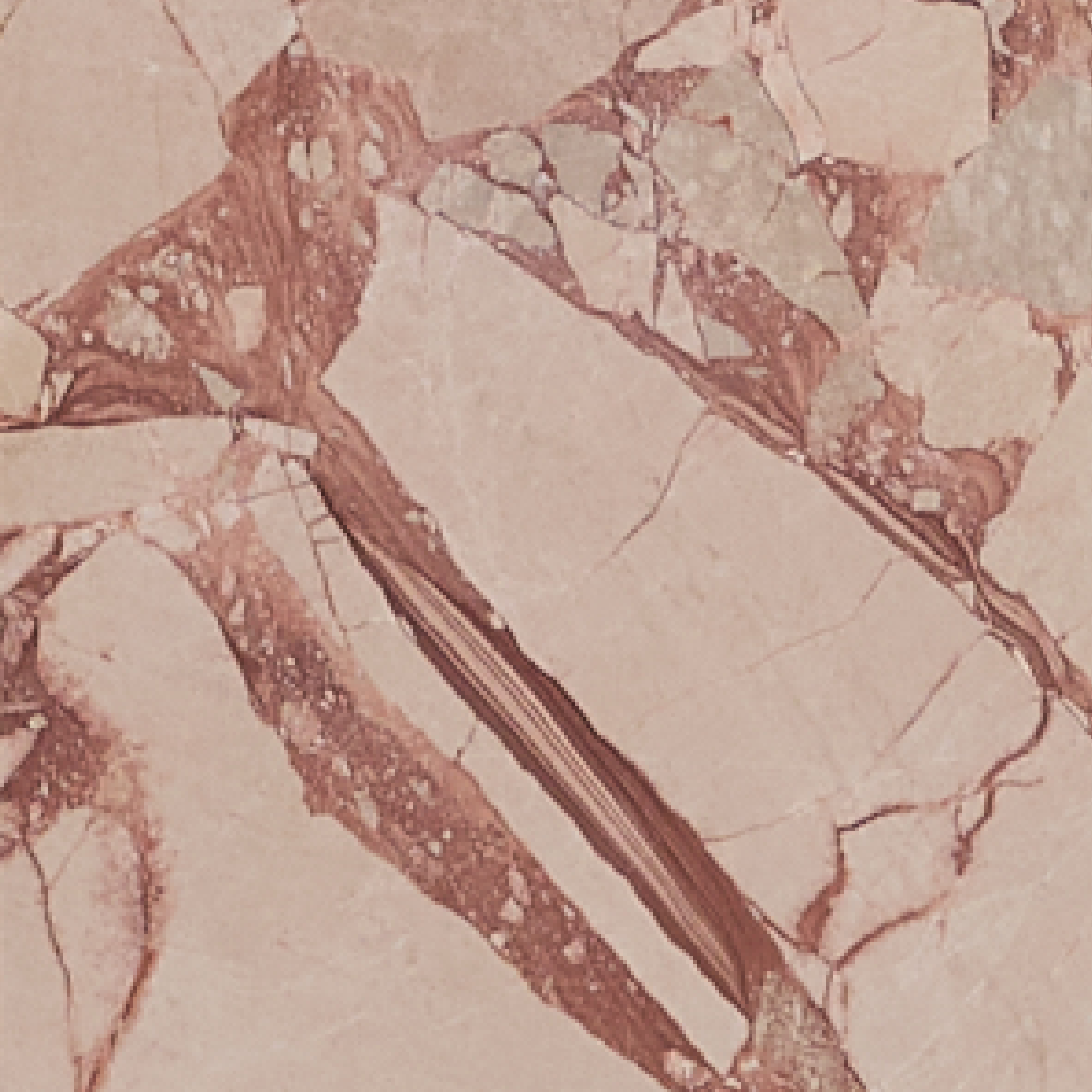 Desert rose marble swatch