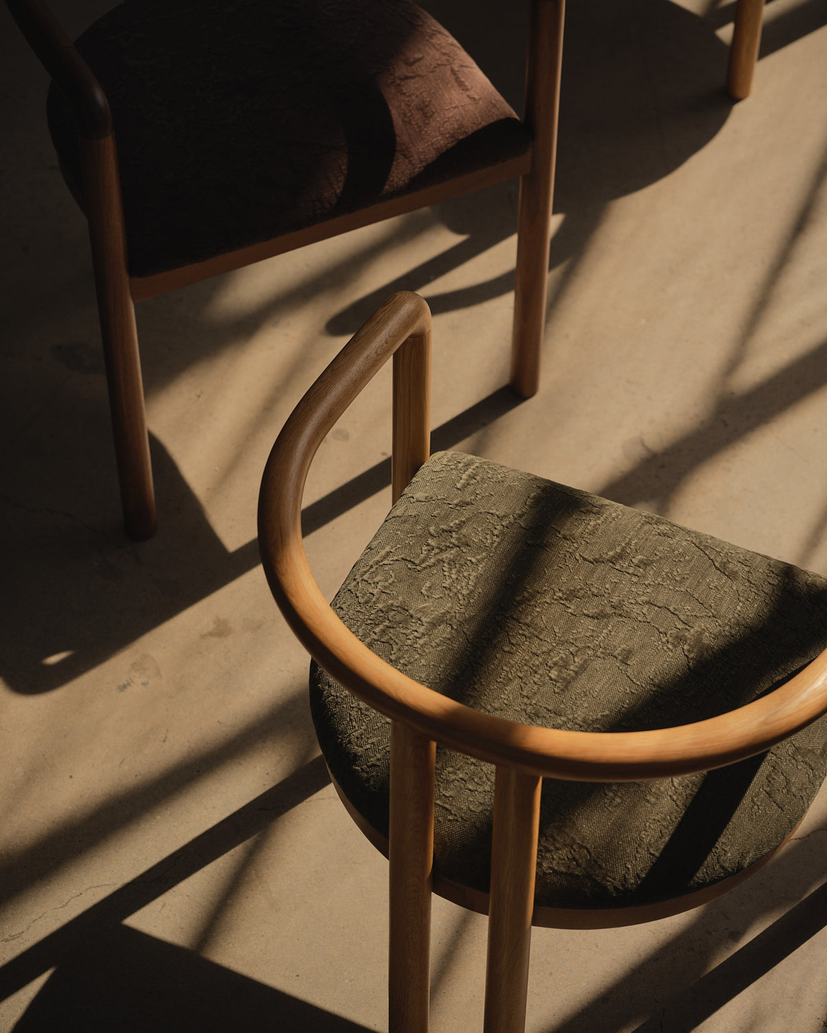 Elio Oak Khaki Dining Chair