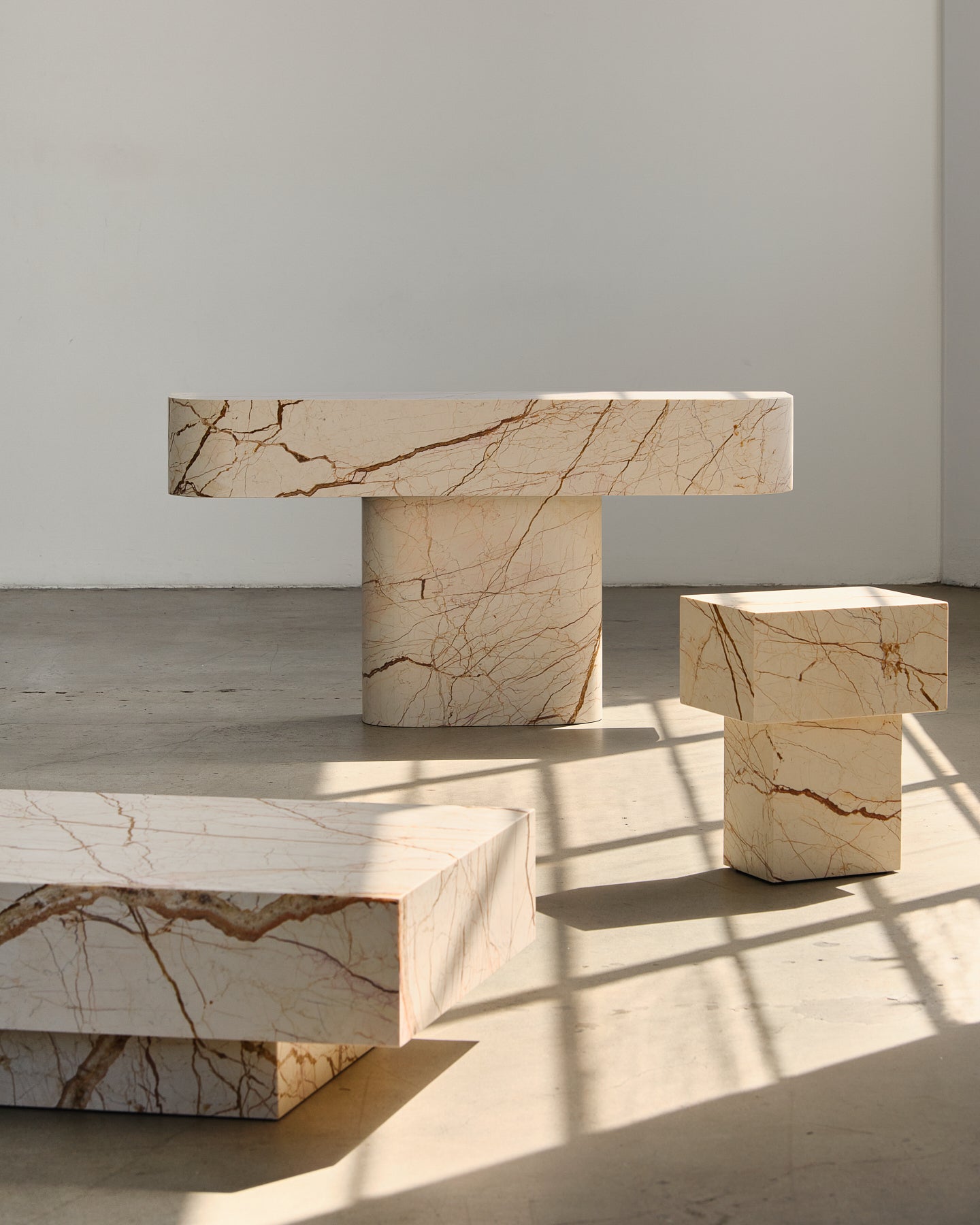 Butter Side Table Honeycomb Side Table