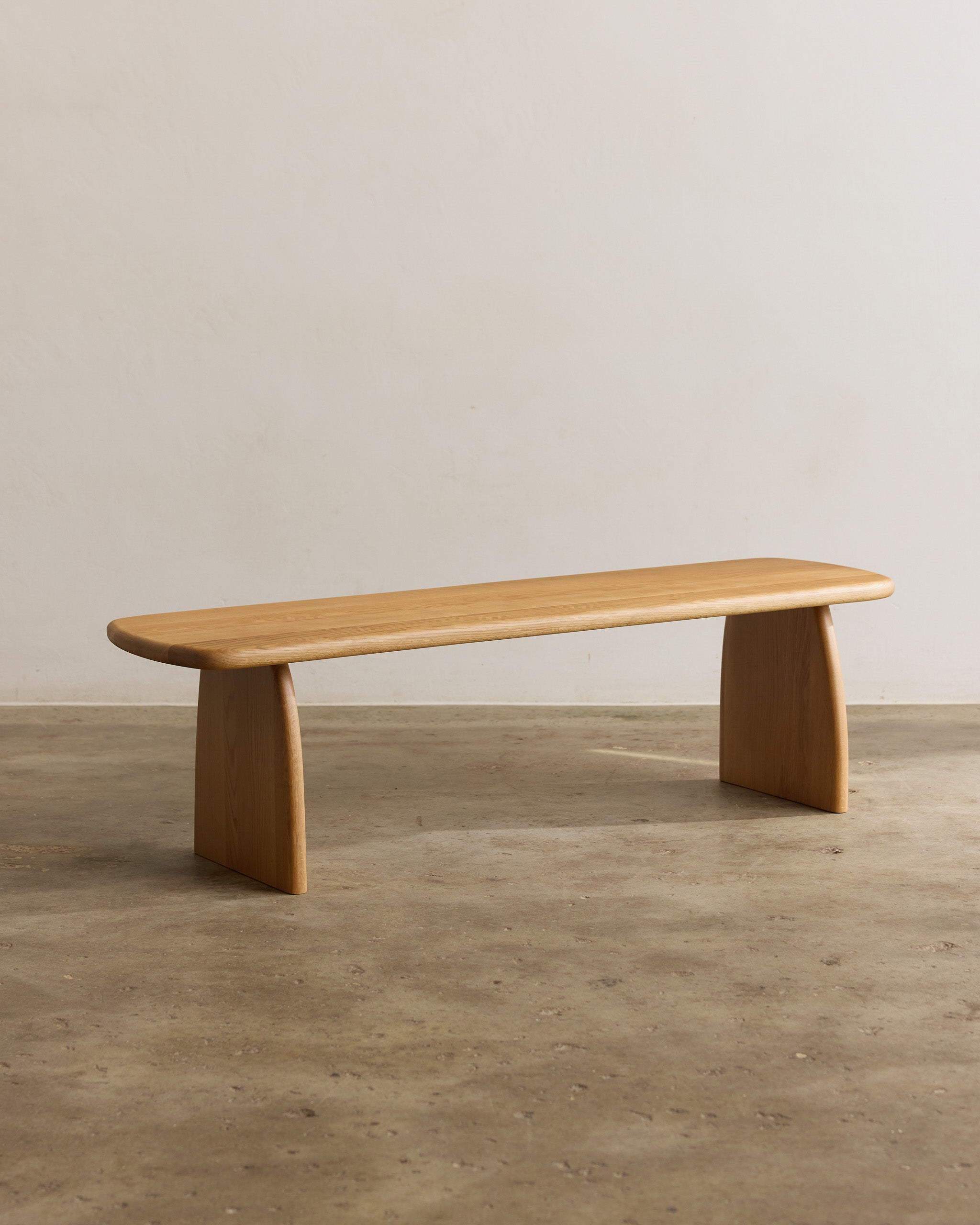 Oak timber bench seat