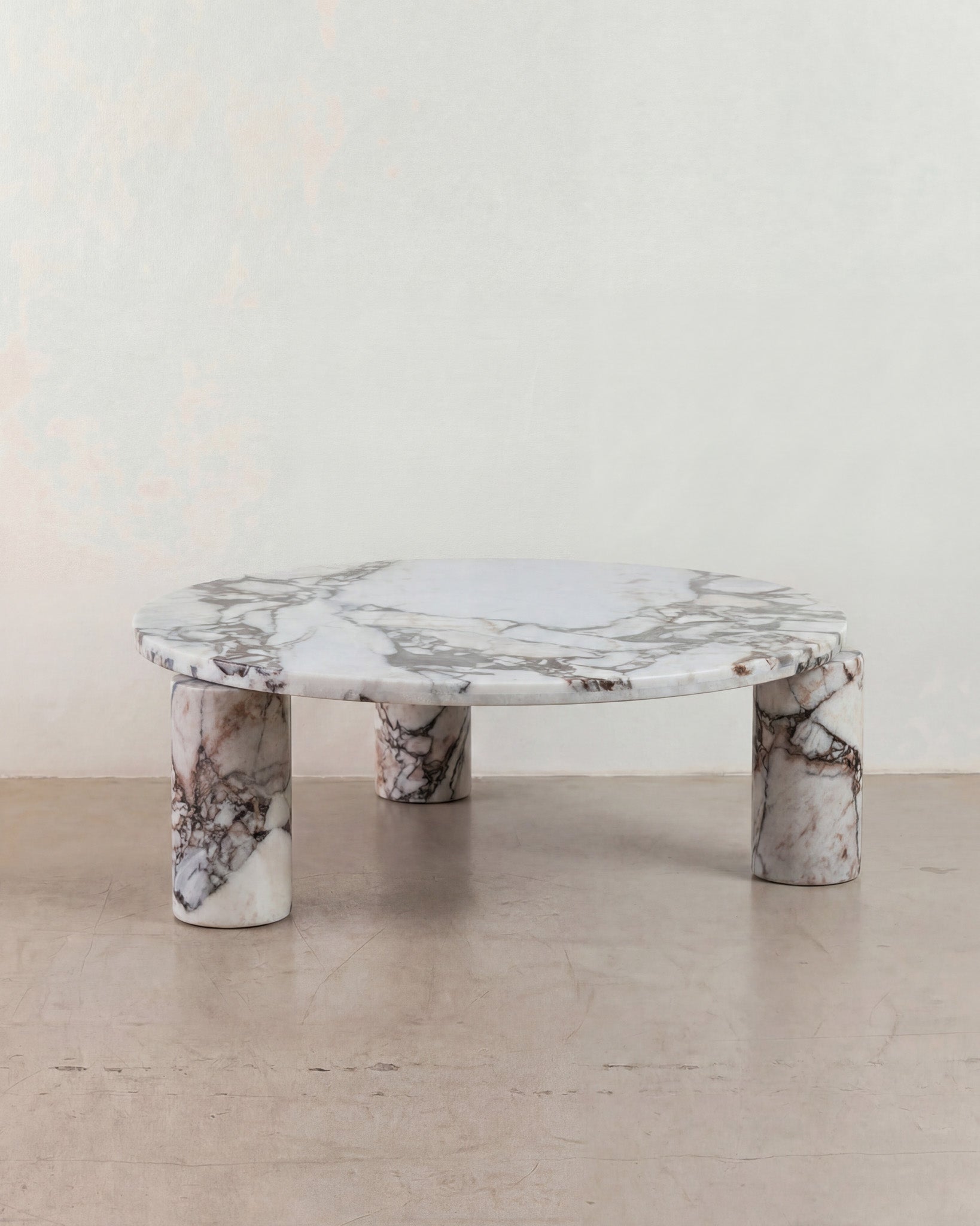 Bombola Round Calacatta Nero Coffee Table