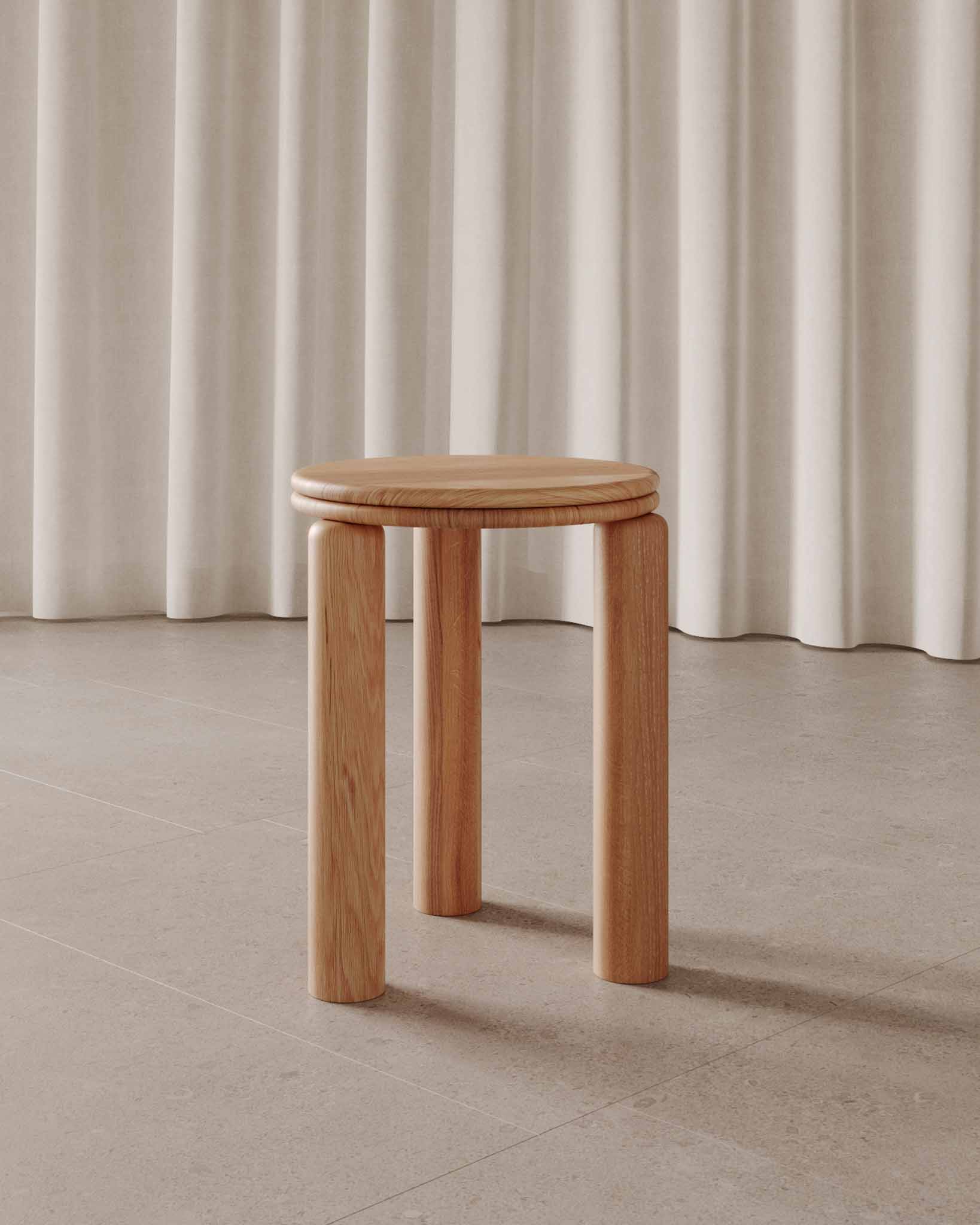 Bombola Oak Side Table - Fleur Studios