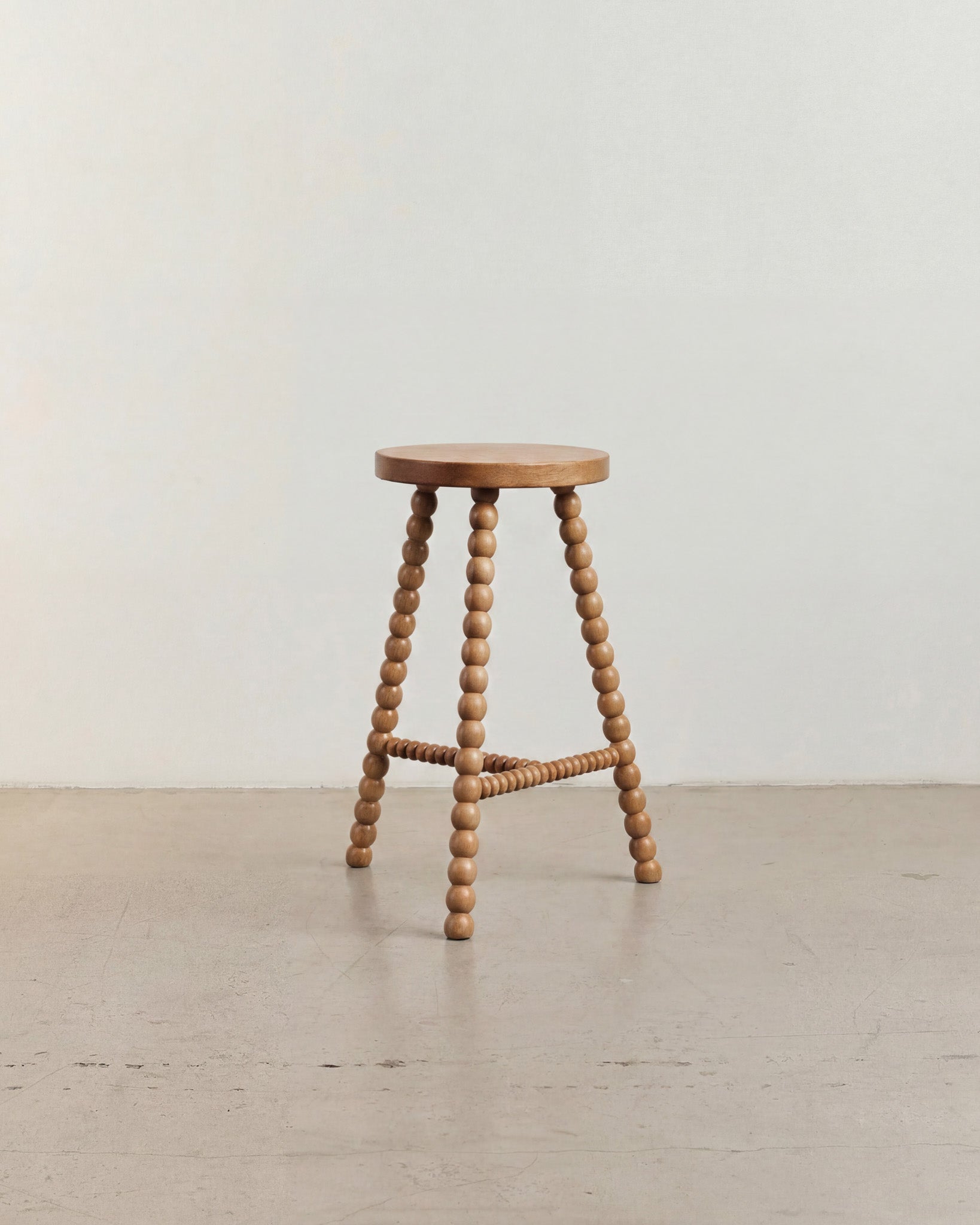 Tall oak kitchen stool
