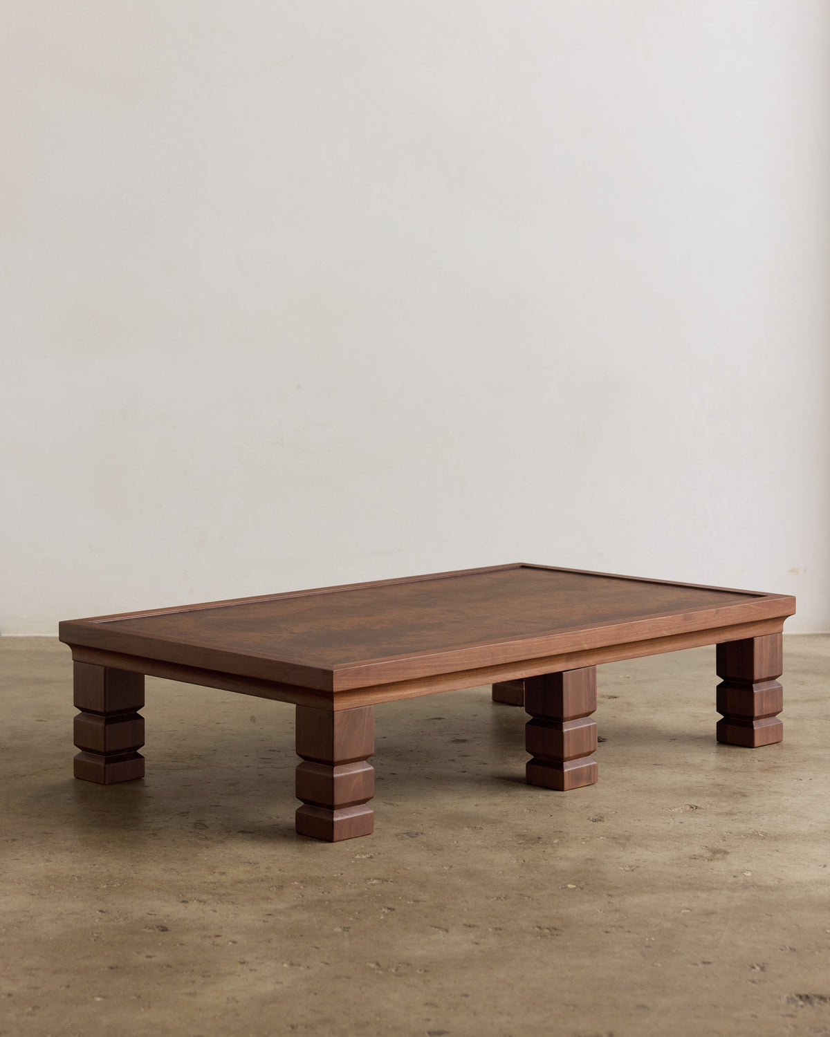Maya Rectangle Walnut Burl Coffee Table | Fleur Studios