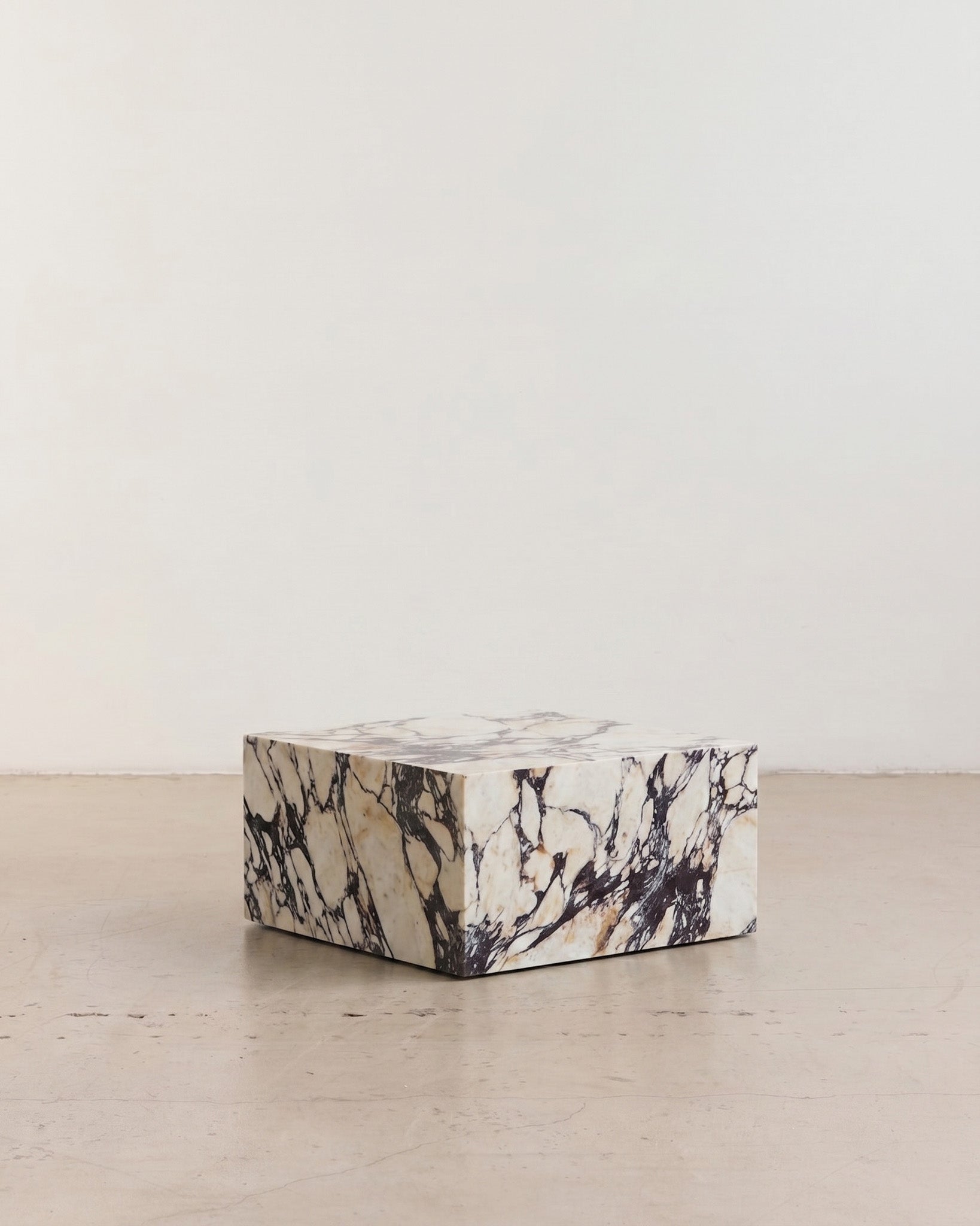 Plinth Small Coffee Table Calacatta Viola Coffee Table
