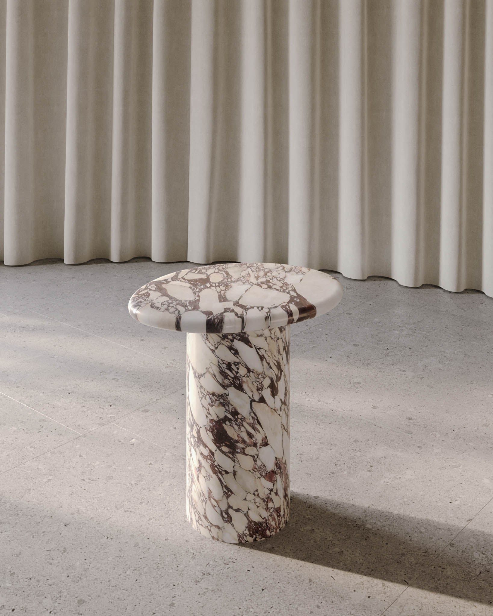Wabi Side Table Calacatta Viola - Fleur Studios