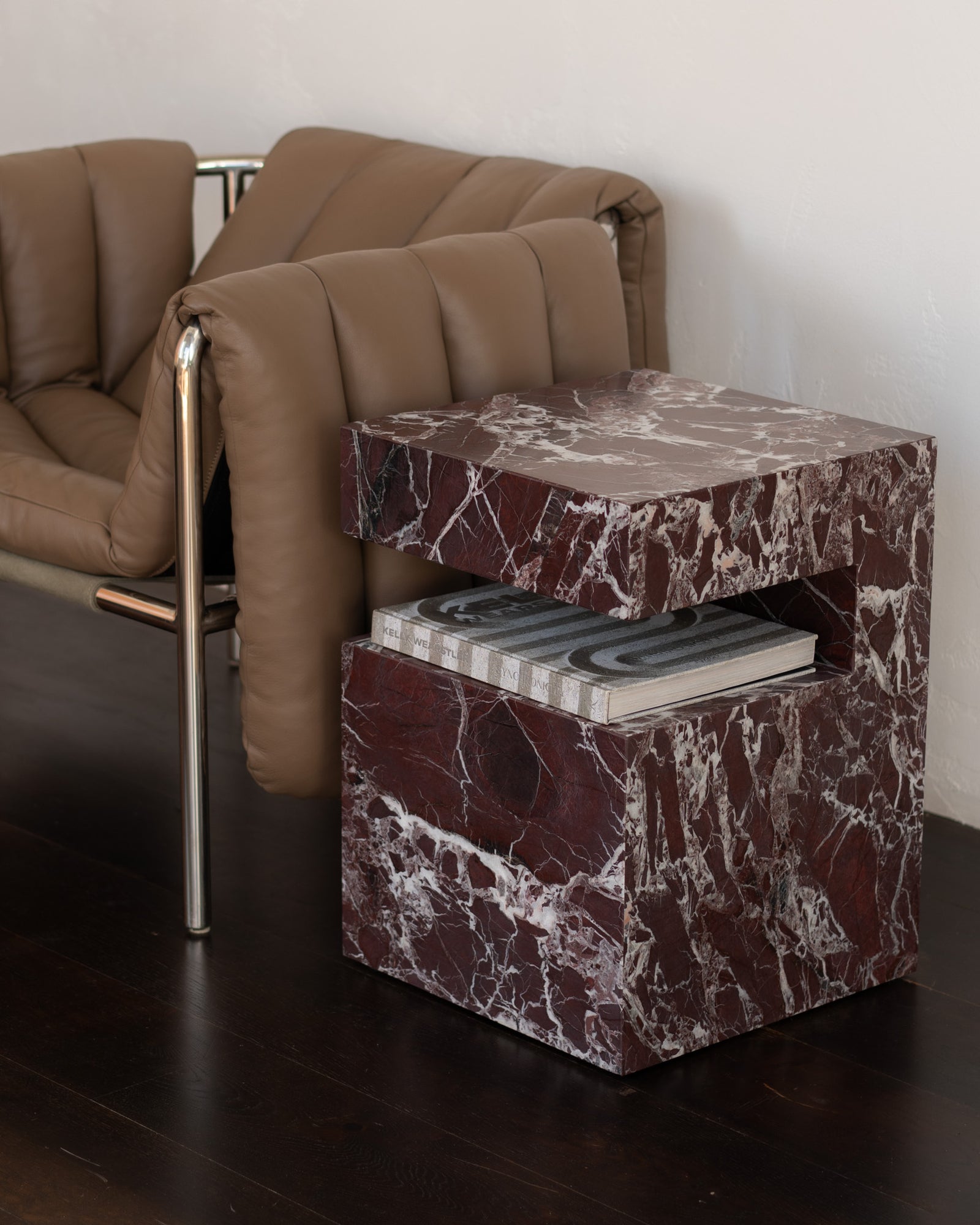 Cookie Marble Side Table - Rosa Levanto | Fleur Studios