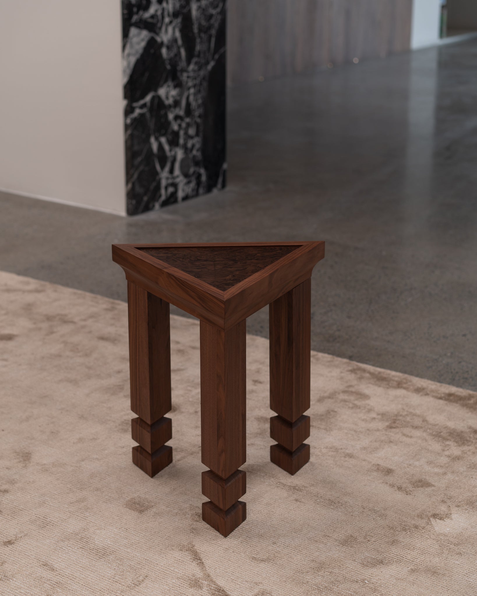 Maya Walnut Burl Side Table