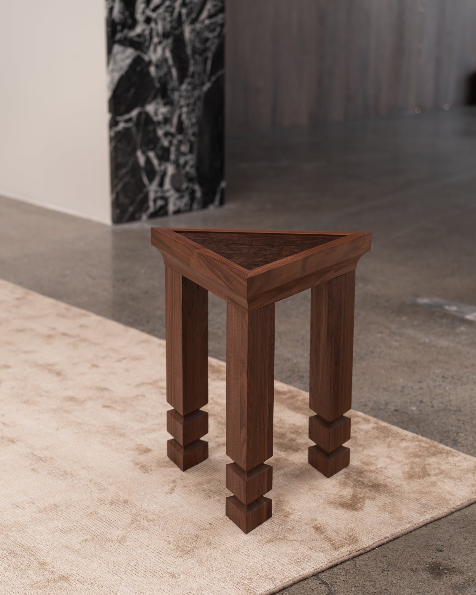 Maya Walnut Burl Side Table