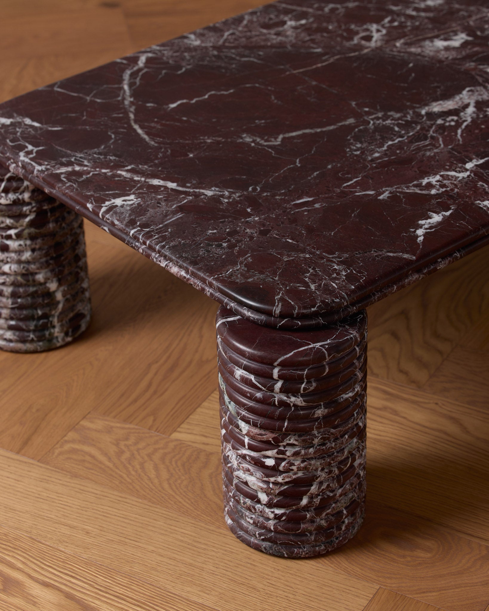 Nervado Large Rectangle Coffee Table Rosa Levanto