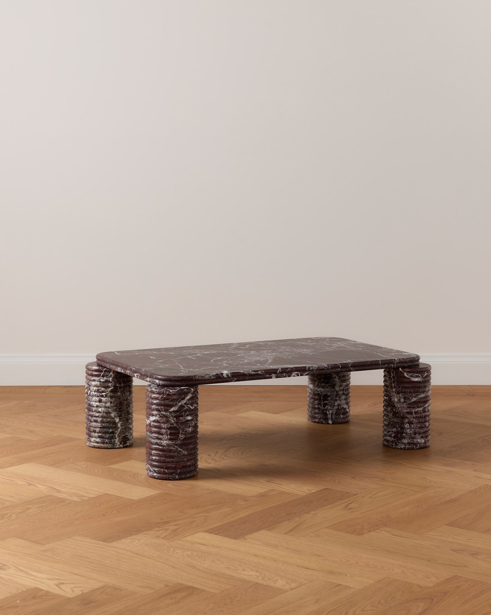 Nervado Medium Rectangle Coffee Table Rosa Levanto