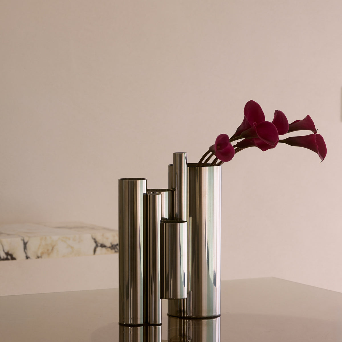 Chrome Stainless Steel Off Limits Vase