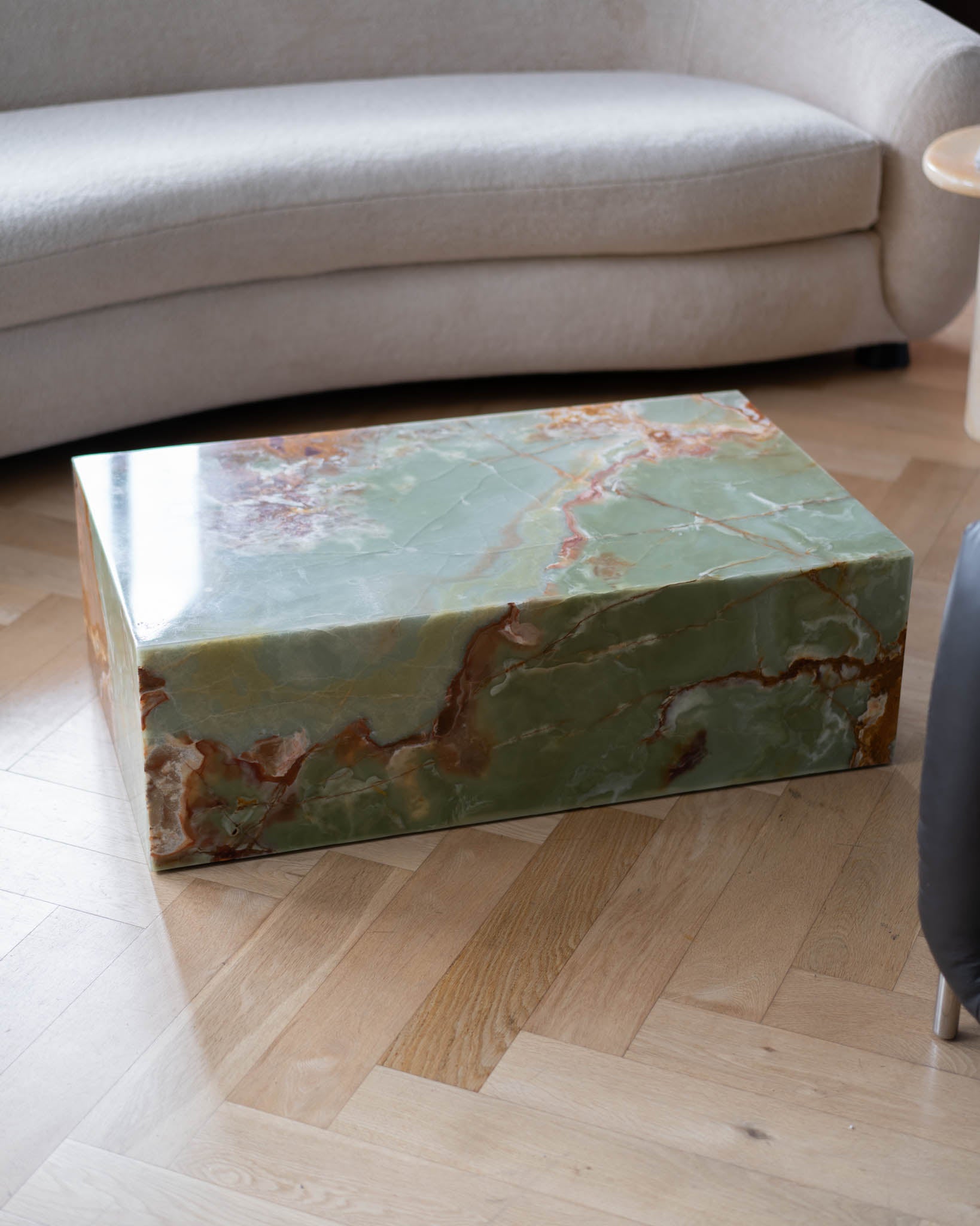 Plinth Coffee Table Green Onyx - Fleur Studios