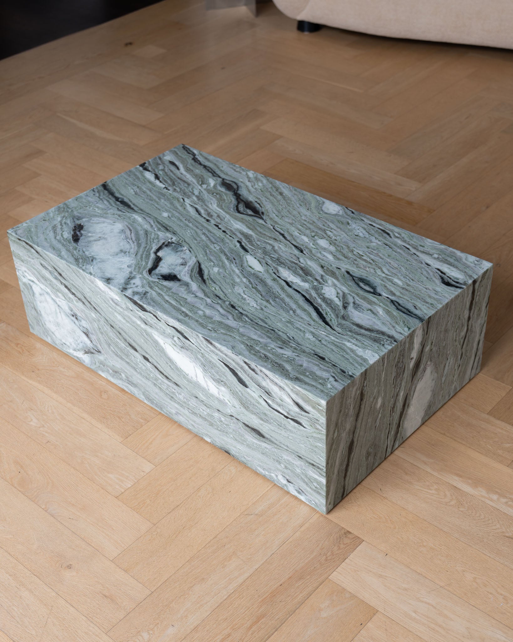 Plinth Coffee Table Jade Green