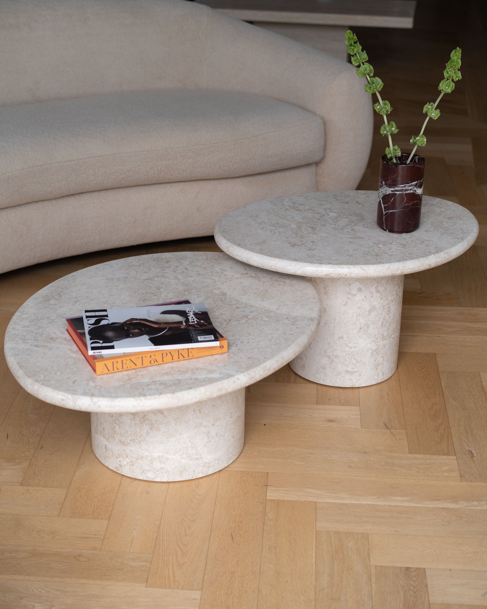 Wabi Crema Coffee Table Pair