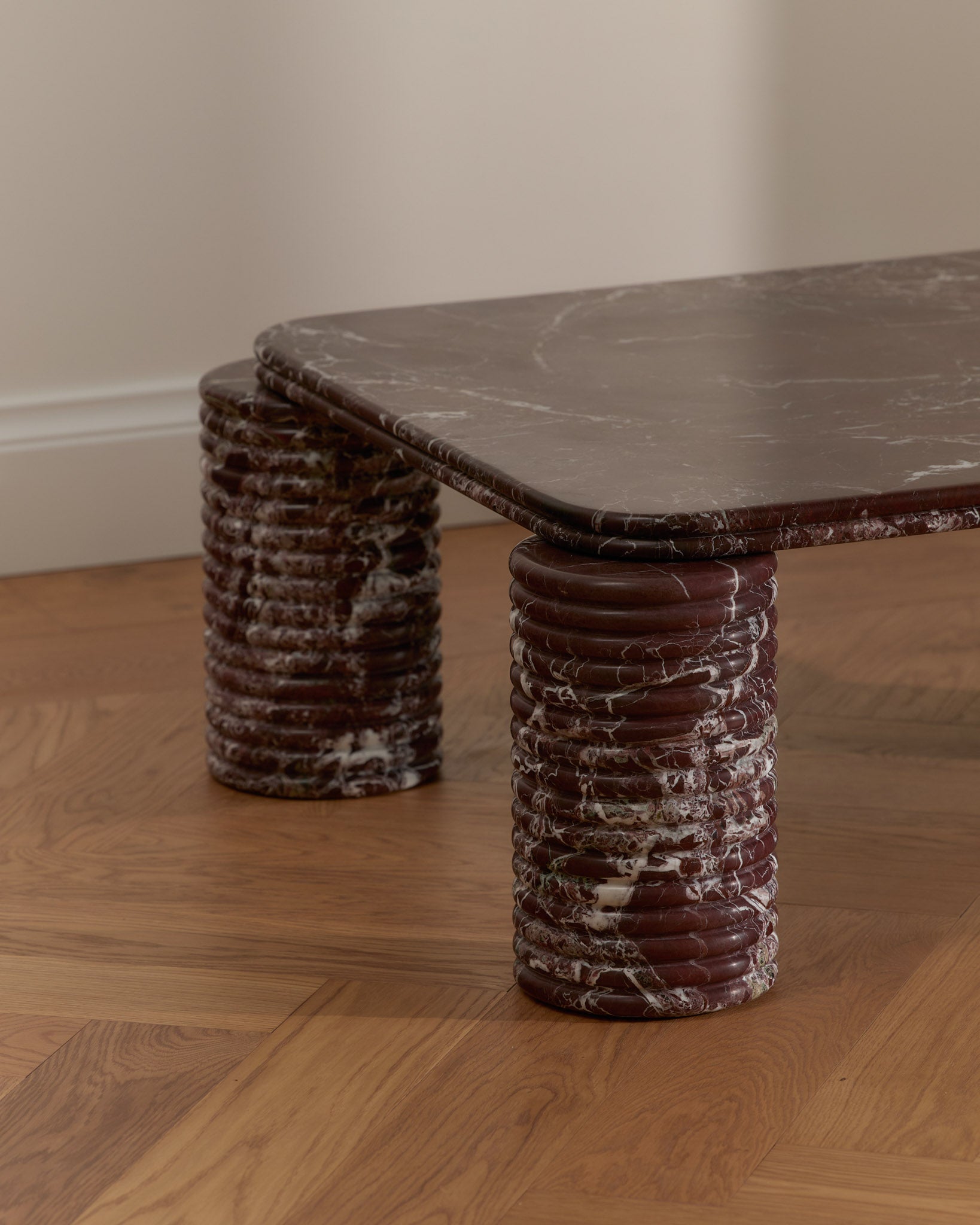 Nervado Large Rectangle Coffee Table Rosa Levanto