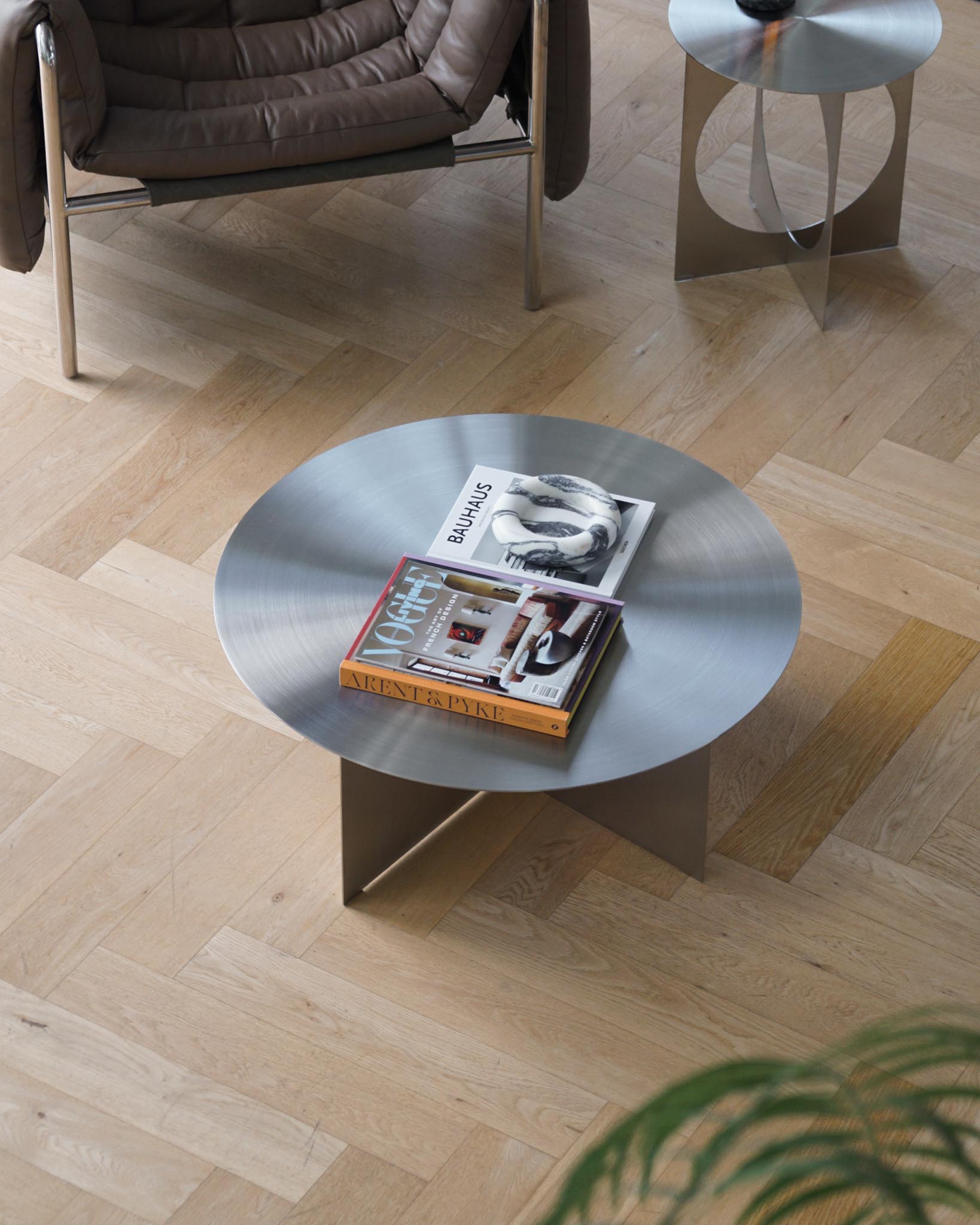 Palermo Stainless Steel Coffee Table - Fleur Studios