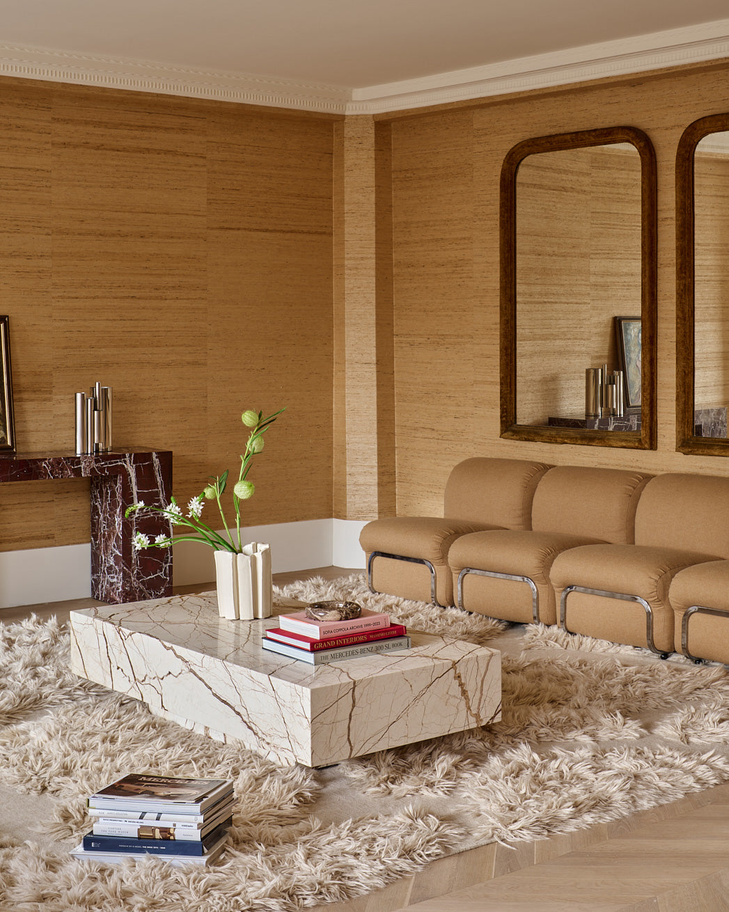 Butter Large Coffee Table Honeycomb