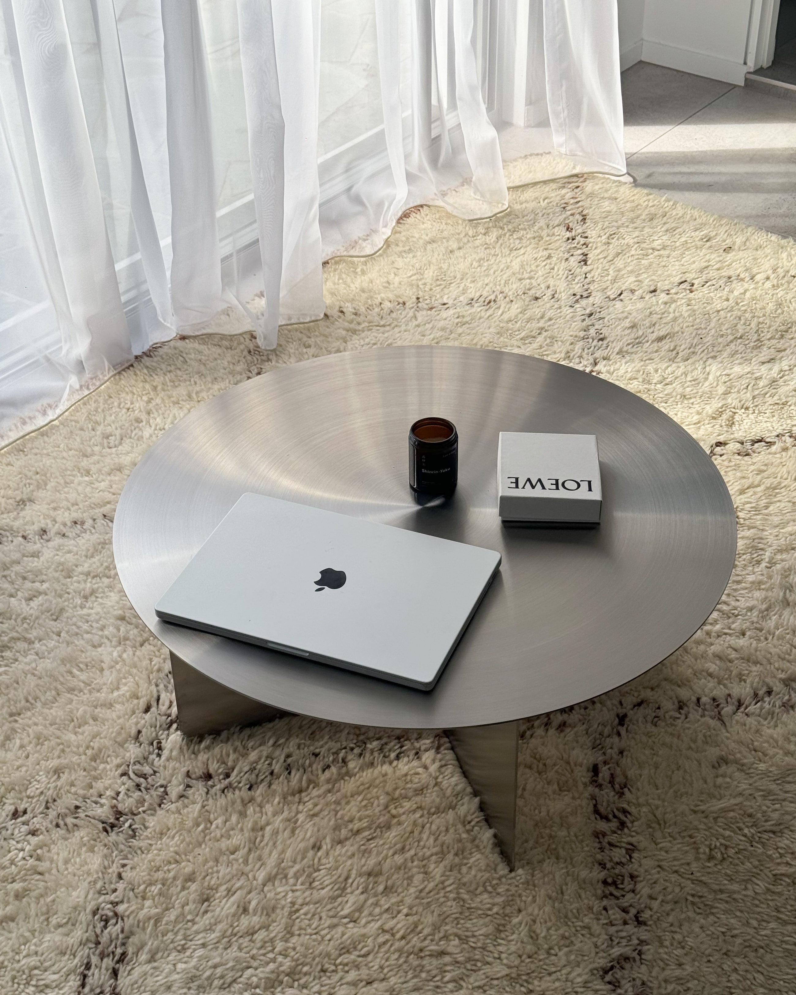Palermo Brushed Stainless Steel Coffee Table by Fleur Studios — free download