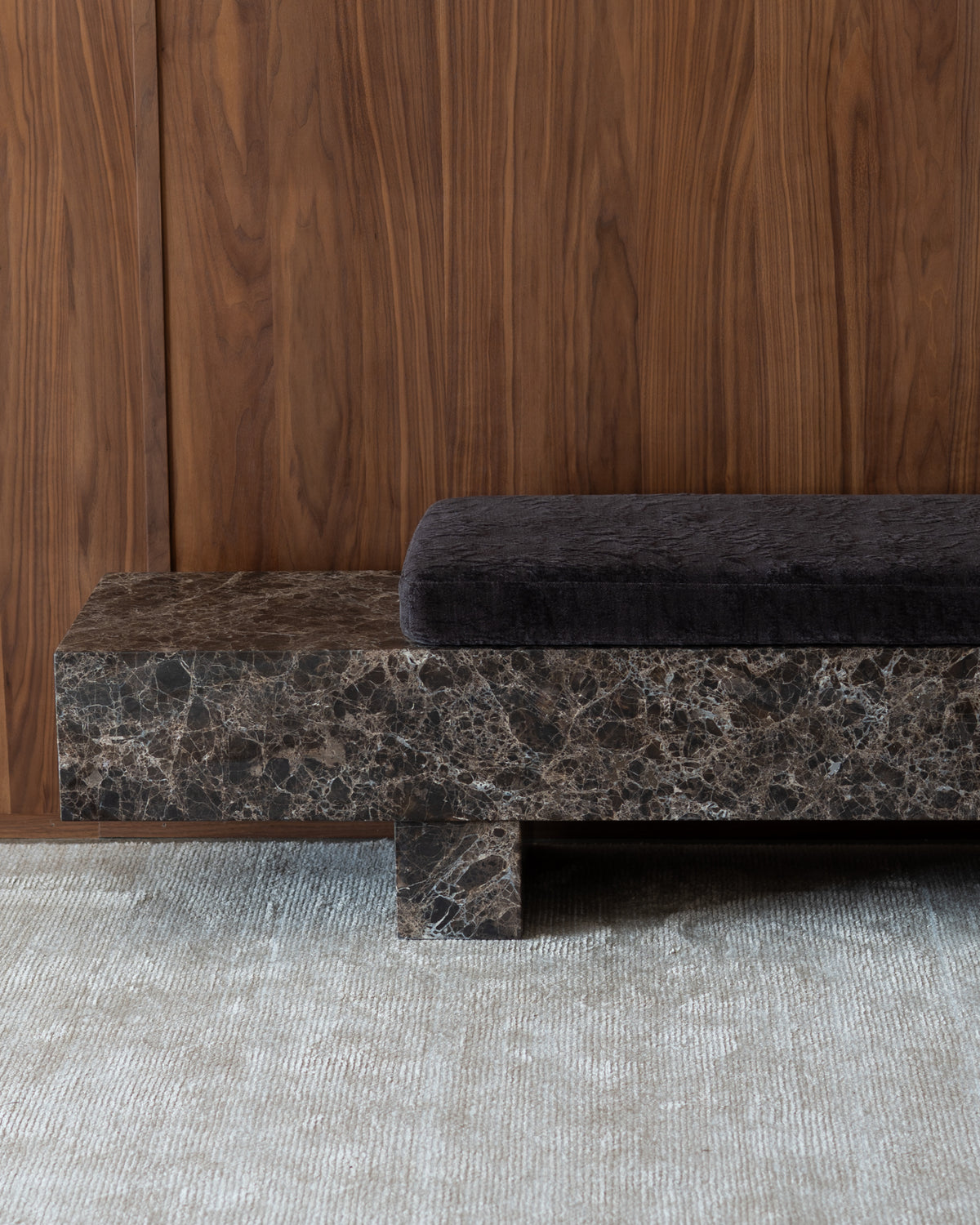 Loulou Chocolate Bench Seat