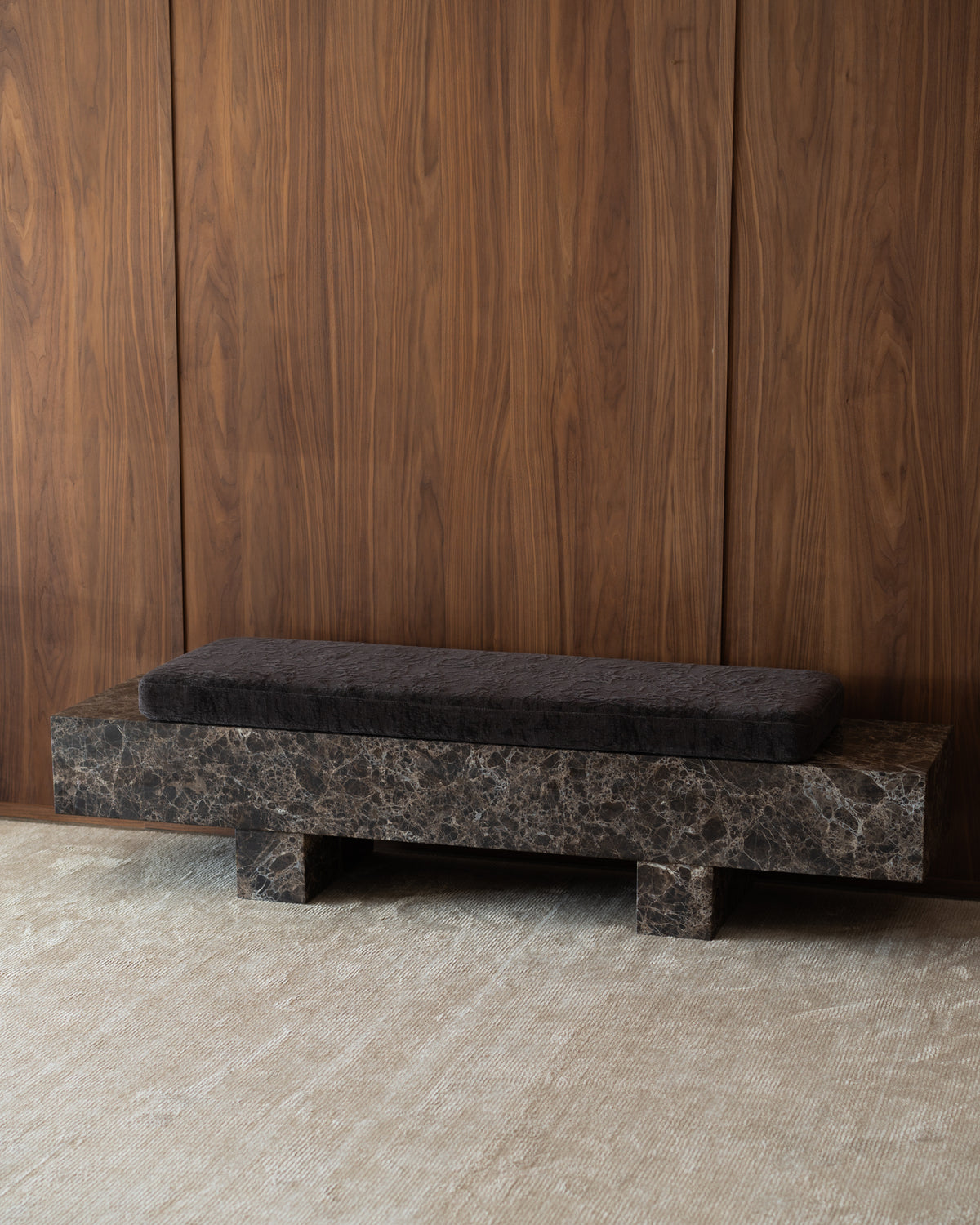 Loulou Chocolate Bench Seat