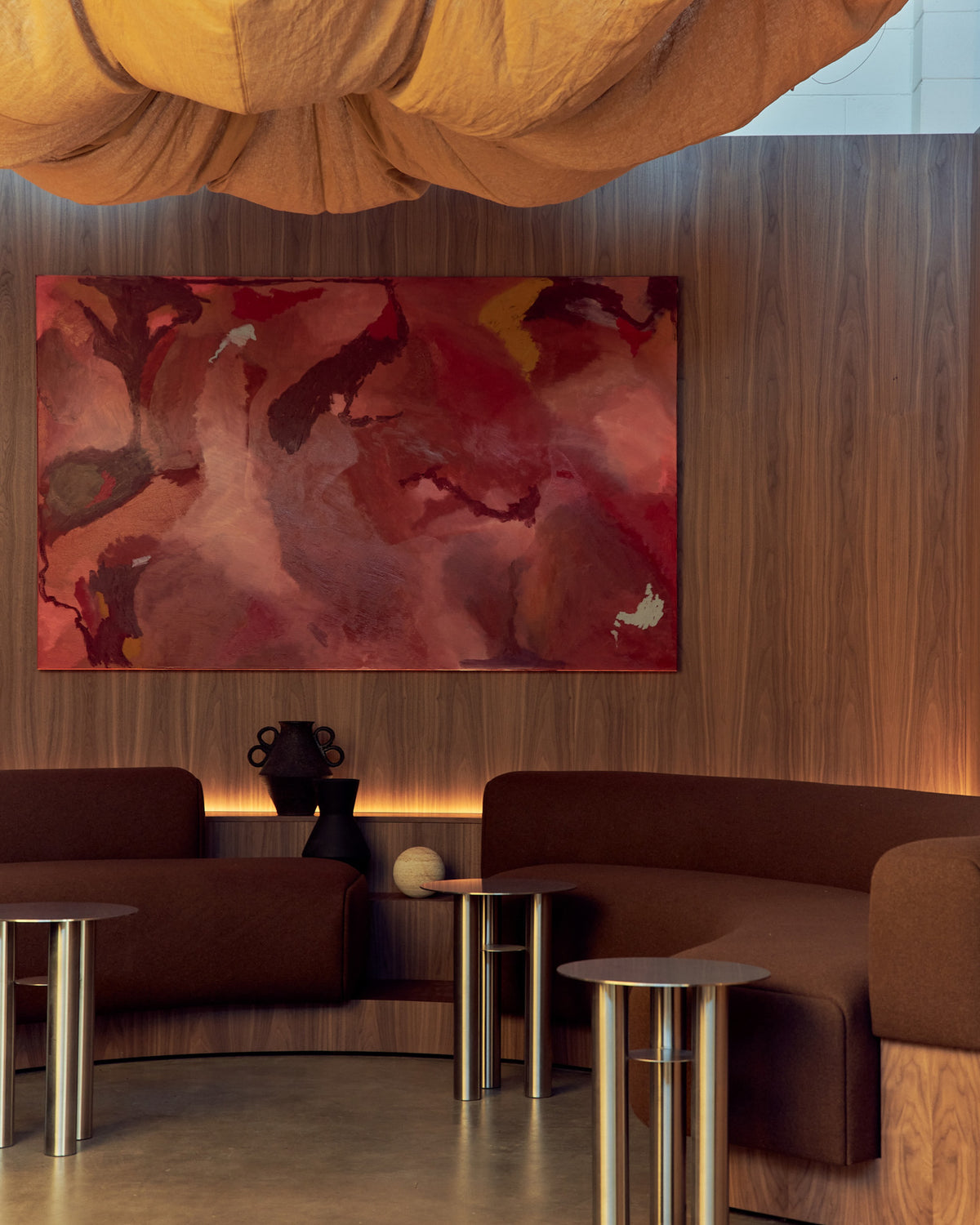 Oslo side tables styled in a modern lounge setting
