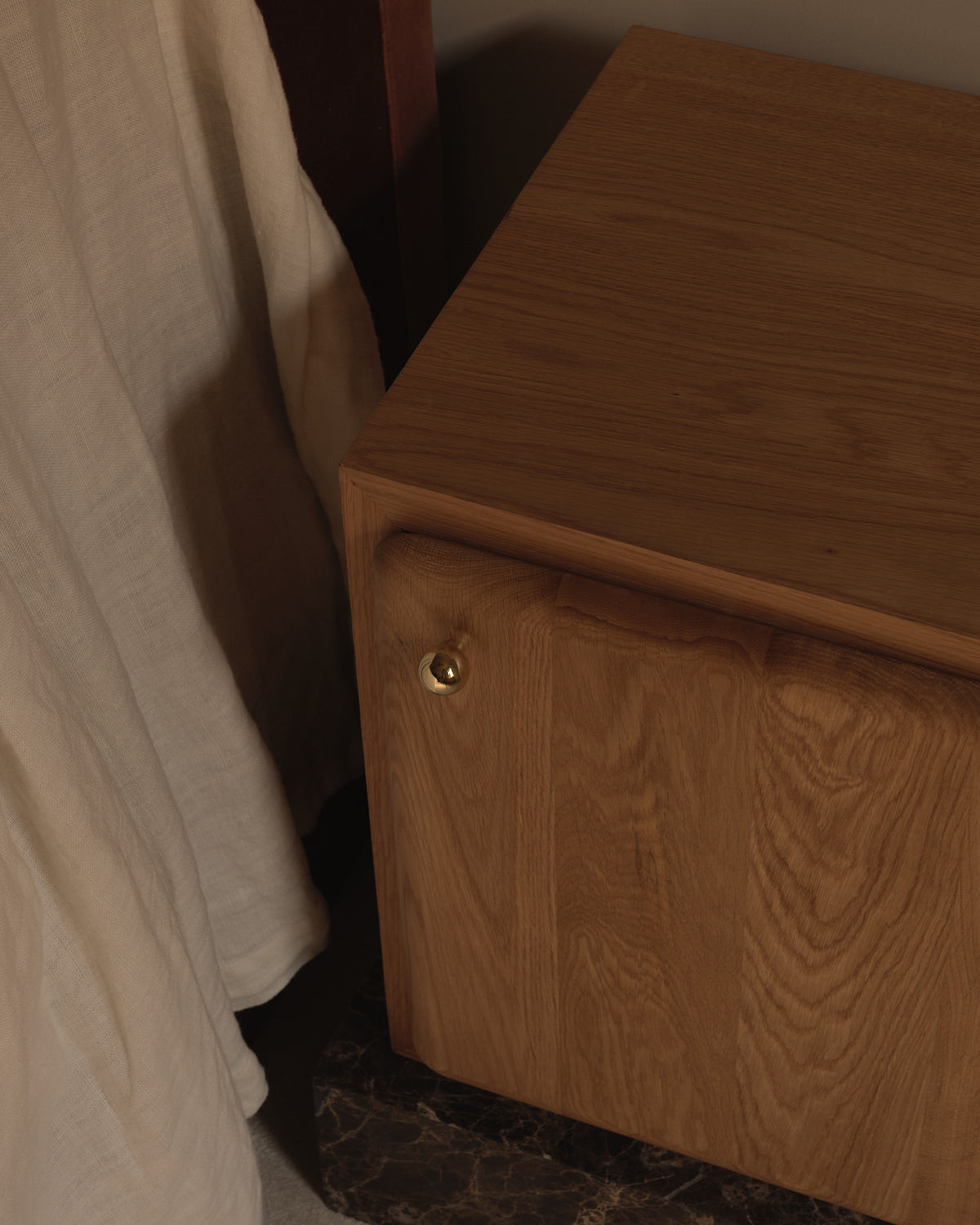 Soma Oak Bedside Table Right Door