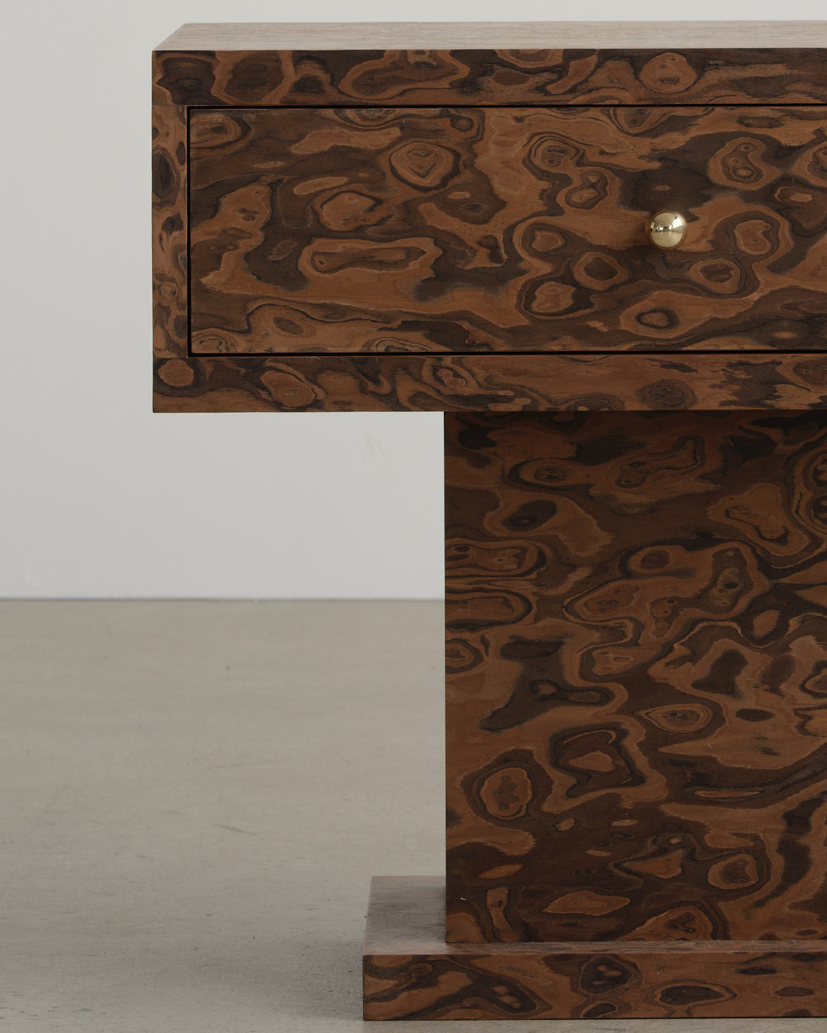Vivienne Burl Large Bedside Table