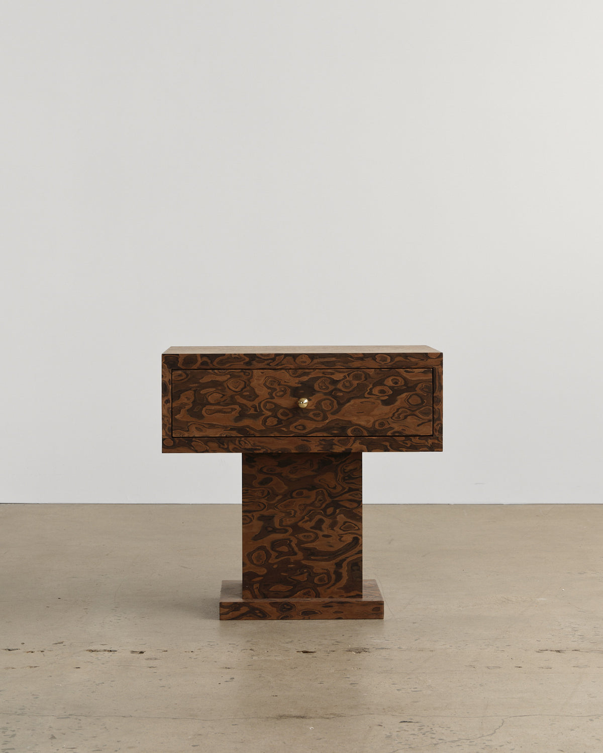Vivienne Burl Large Bedside Table