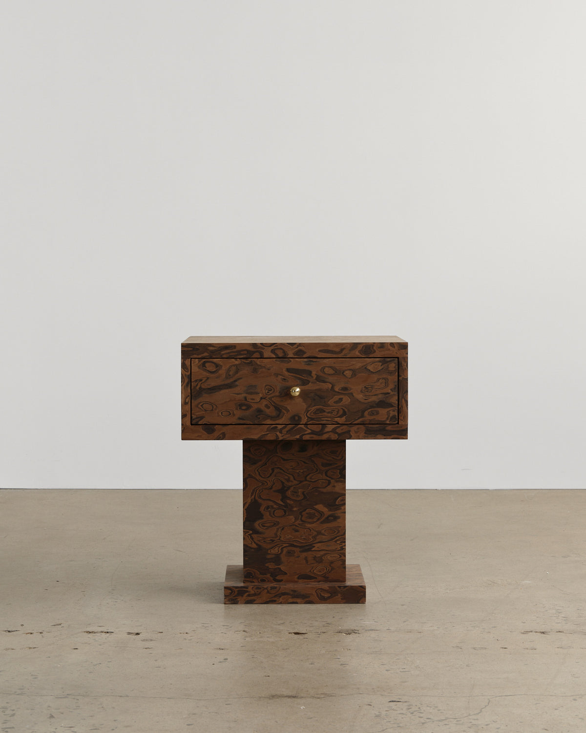 Vivienne Burl Medium Bedside Table