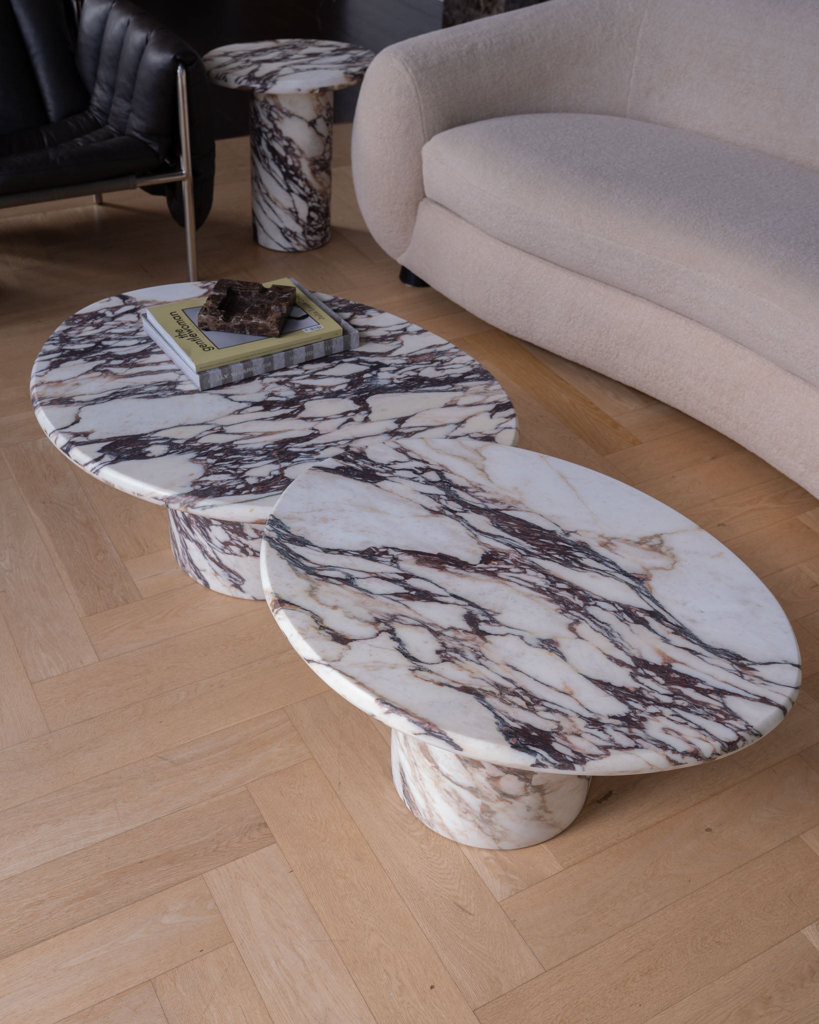 Wabi Calacatta Viola Coffee Table Pair