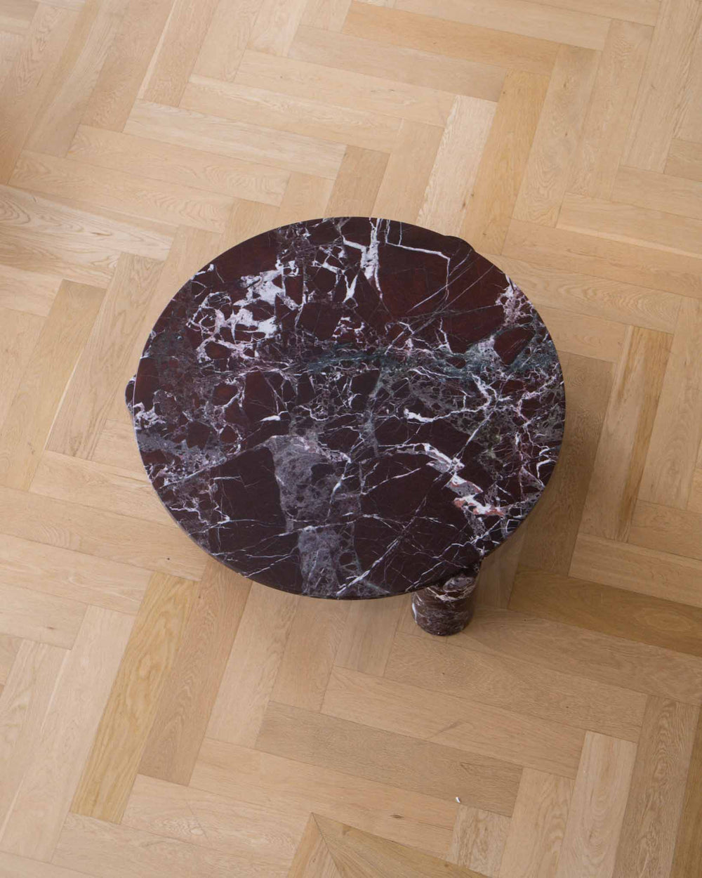 Round Rosa Levanto Marble Coffee Table - Fleur Studios