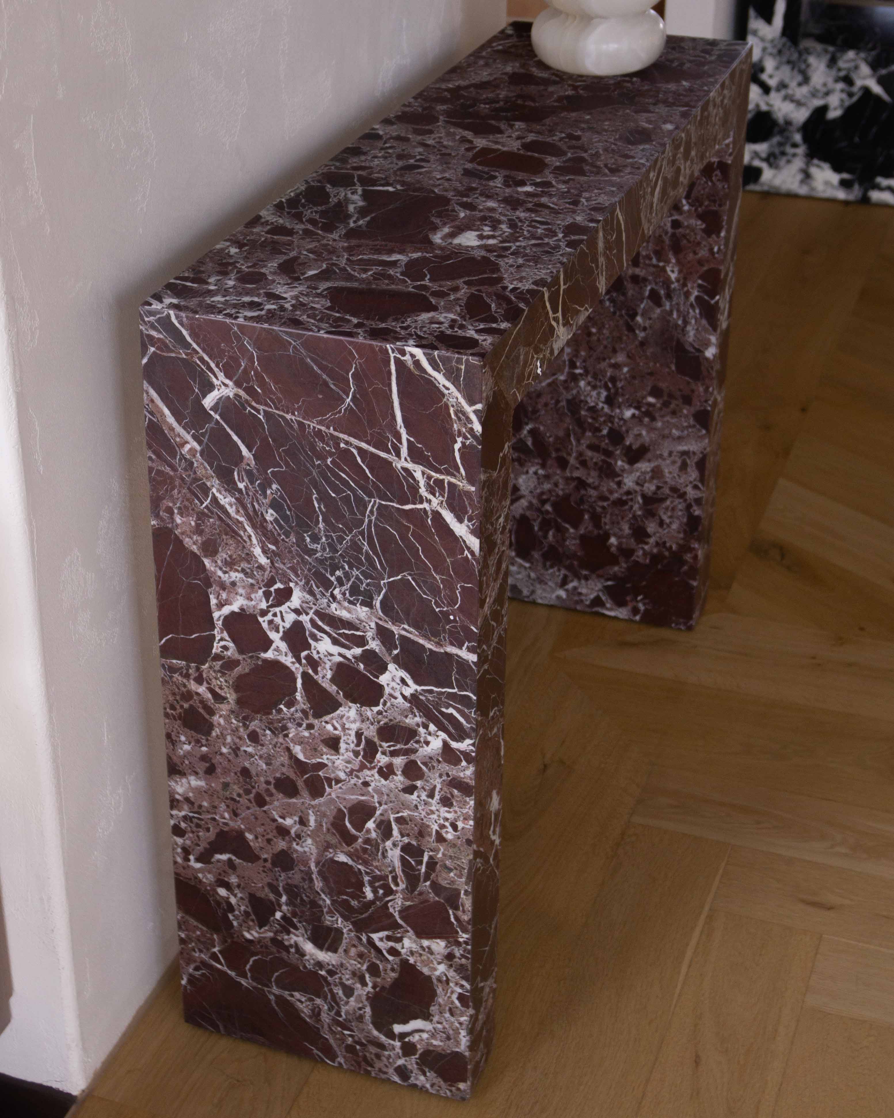 Rectangle Marble Console Table | Fleur Studios