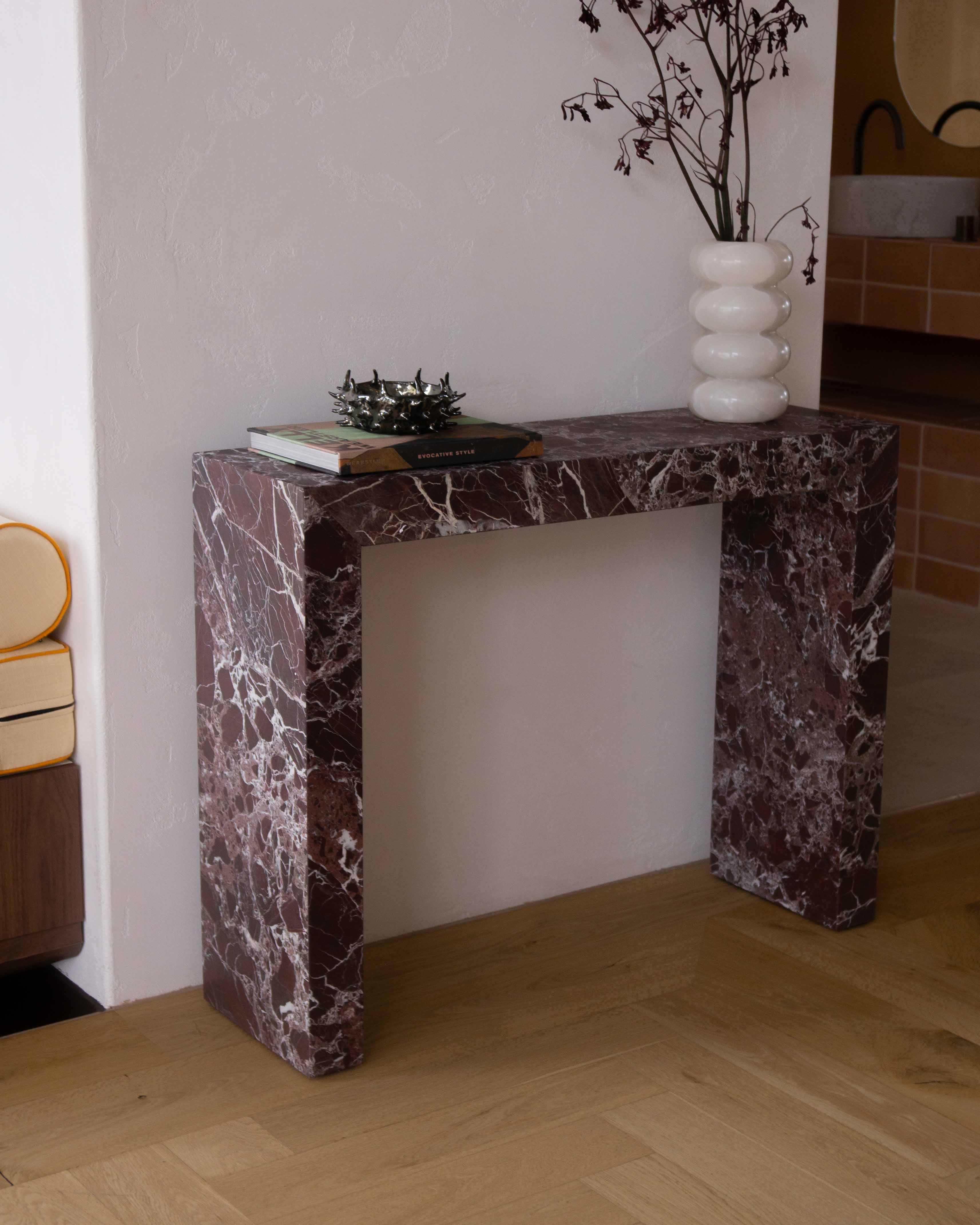 Rectangle Marble Console Table | Fleur Studios