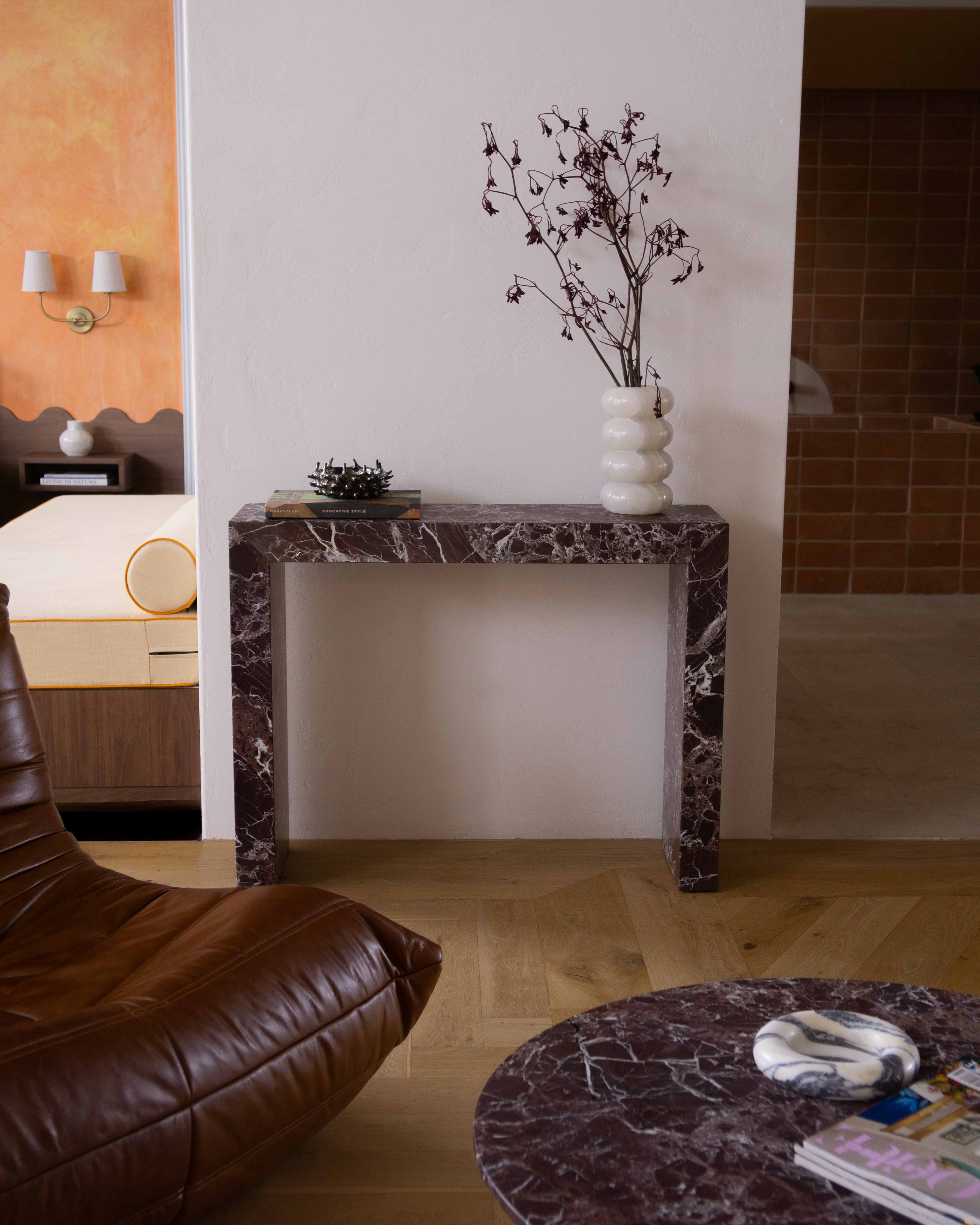 Rectangle Marble Console Table | Fleur Studios